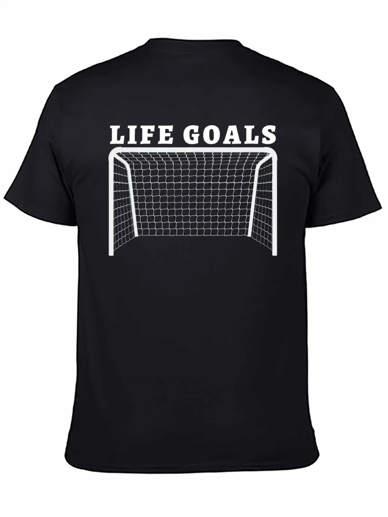 Life Goals. Funny Soccer / Football Player Gift Timeless Short Sleeve Tee – Comfy And Minimalist Design