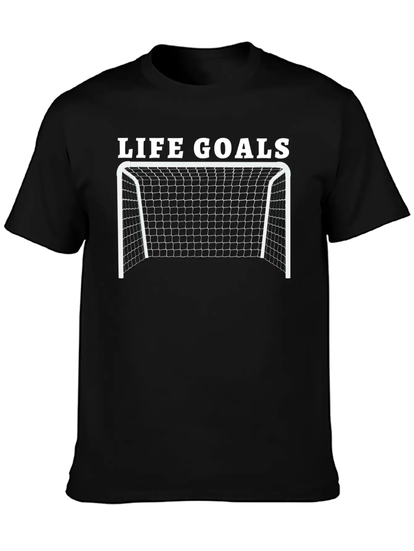 Life Goals. Funny Soccer / Football Player Gift Timeless Short Sleeve Tee – Comfy And Minimalist Design