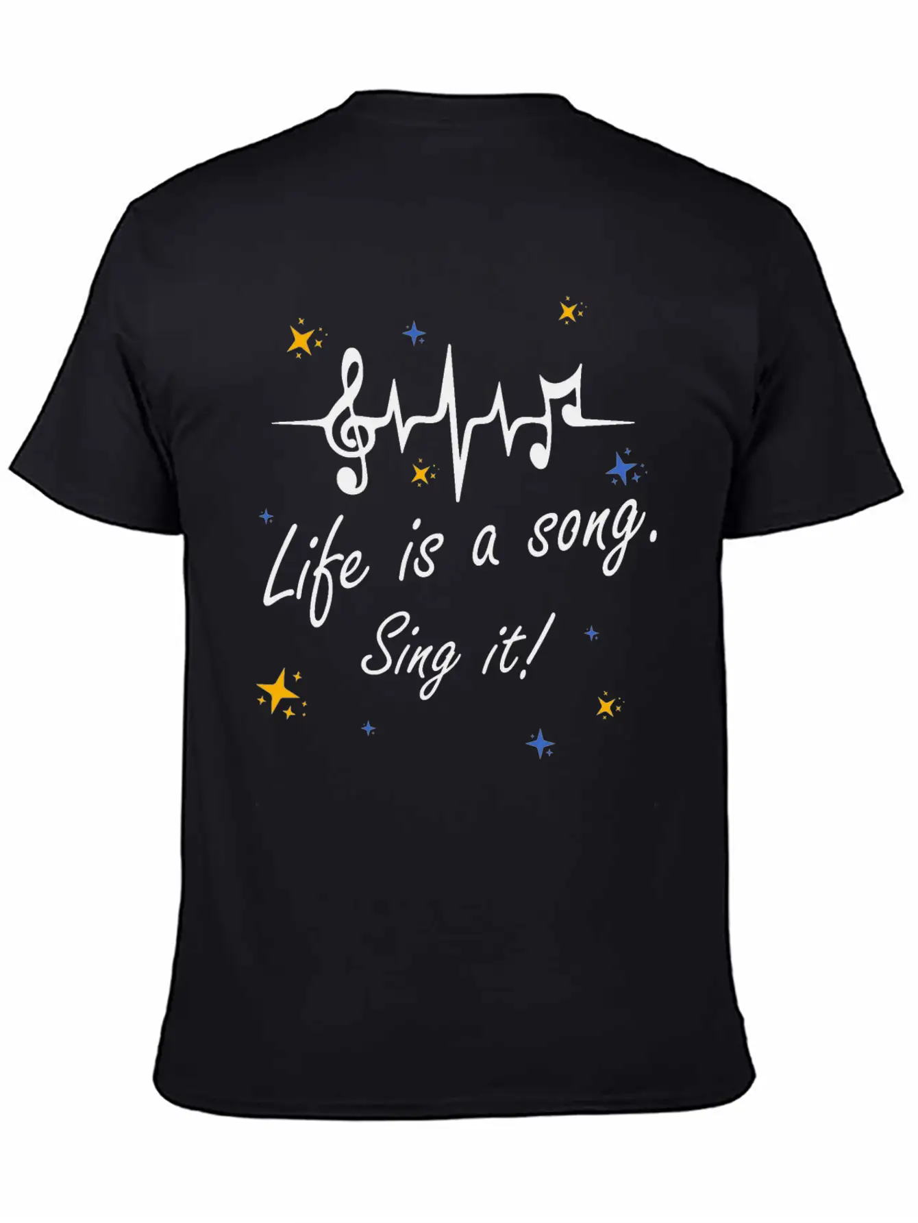 Life Is A Song Comfortable Minimalist Graphic Tee – Summer Style Essential
