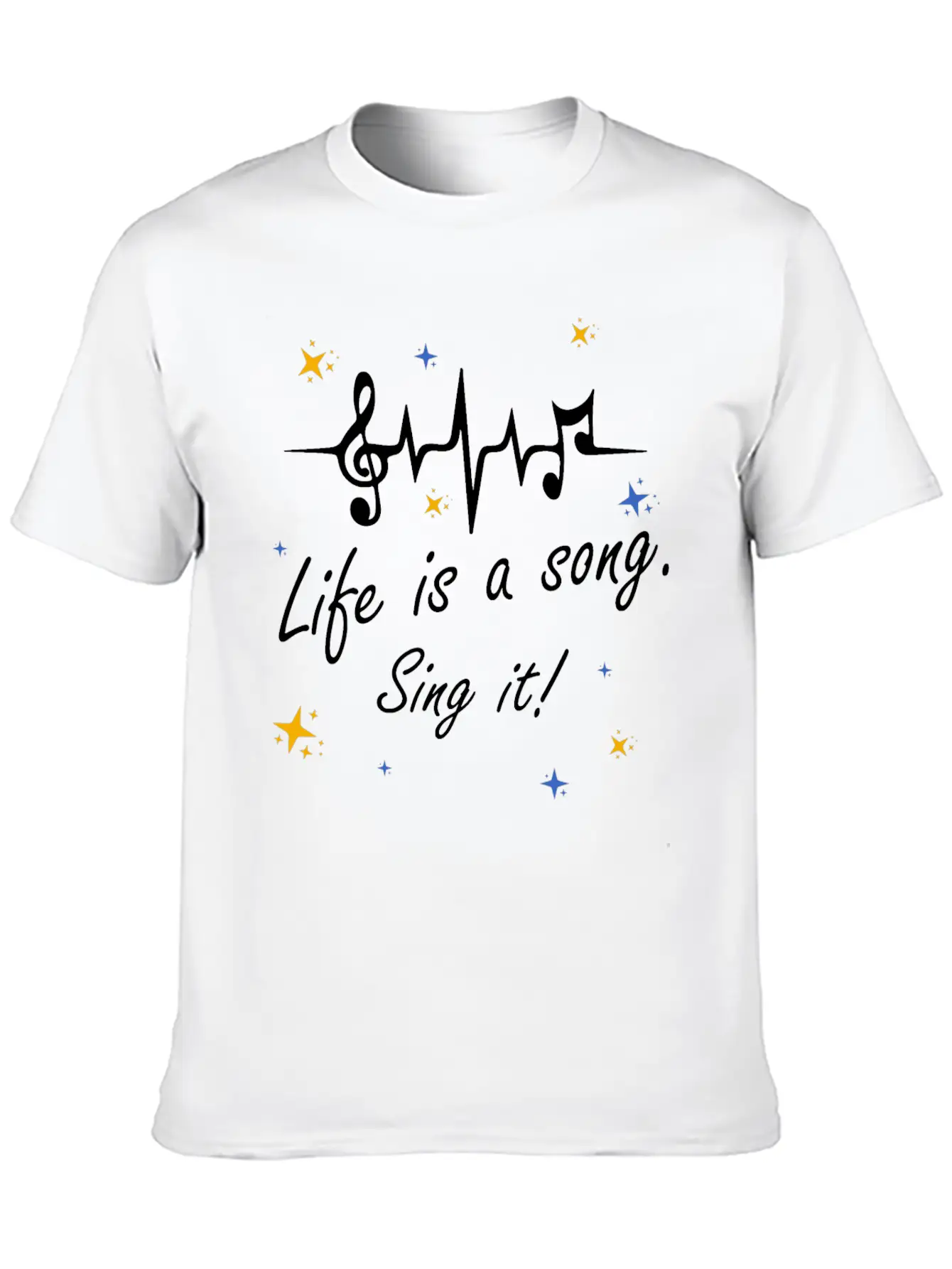Life Is A Song Comfortable Minimalist Graphic Tee – Summer Style Essential