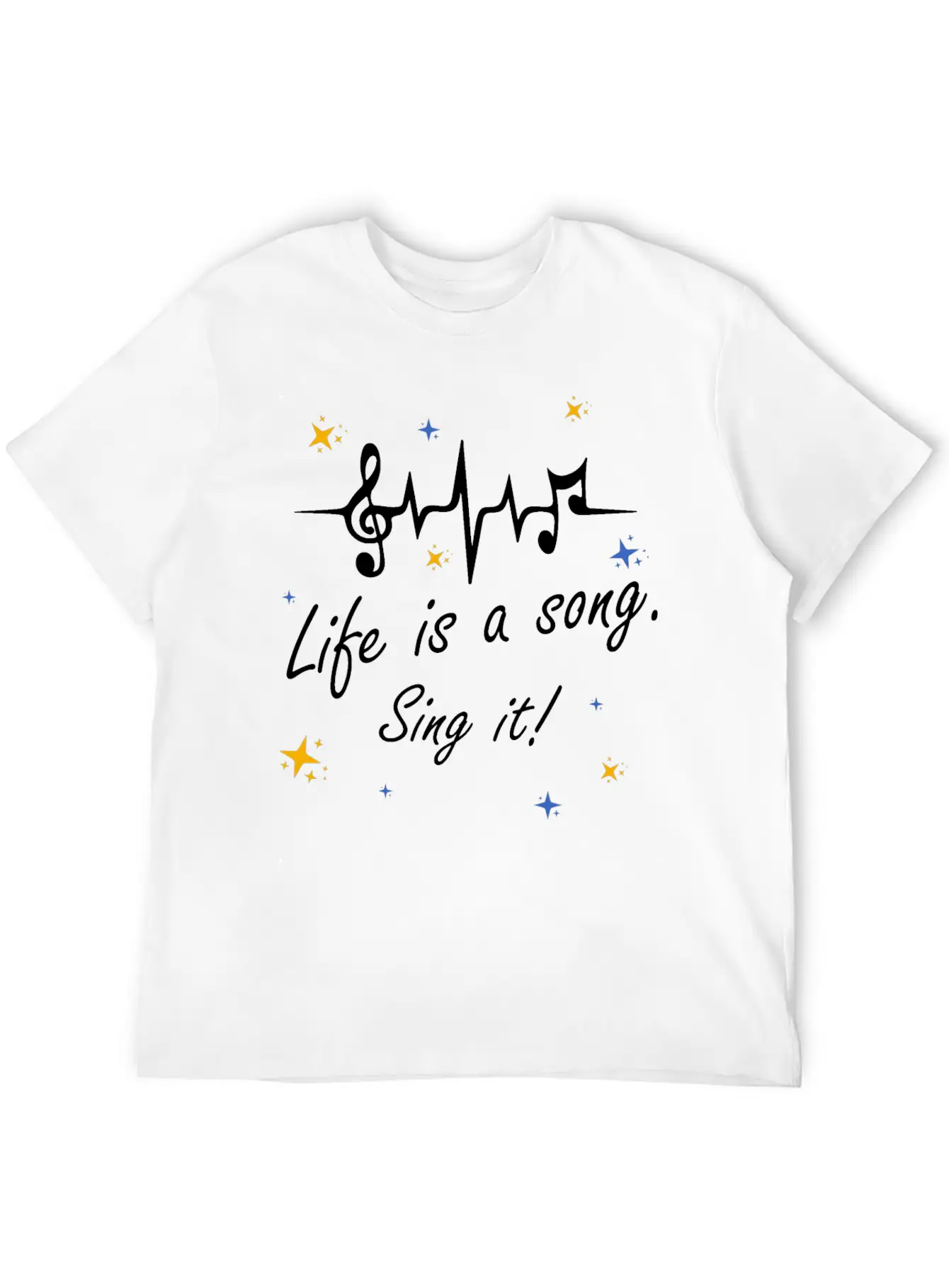 Life Is A Song Comfortable Minimalist Graphic Tee – Summer Style Essential