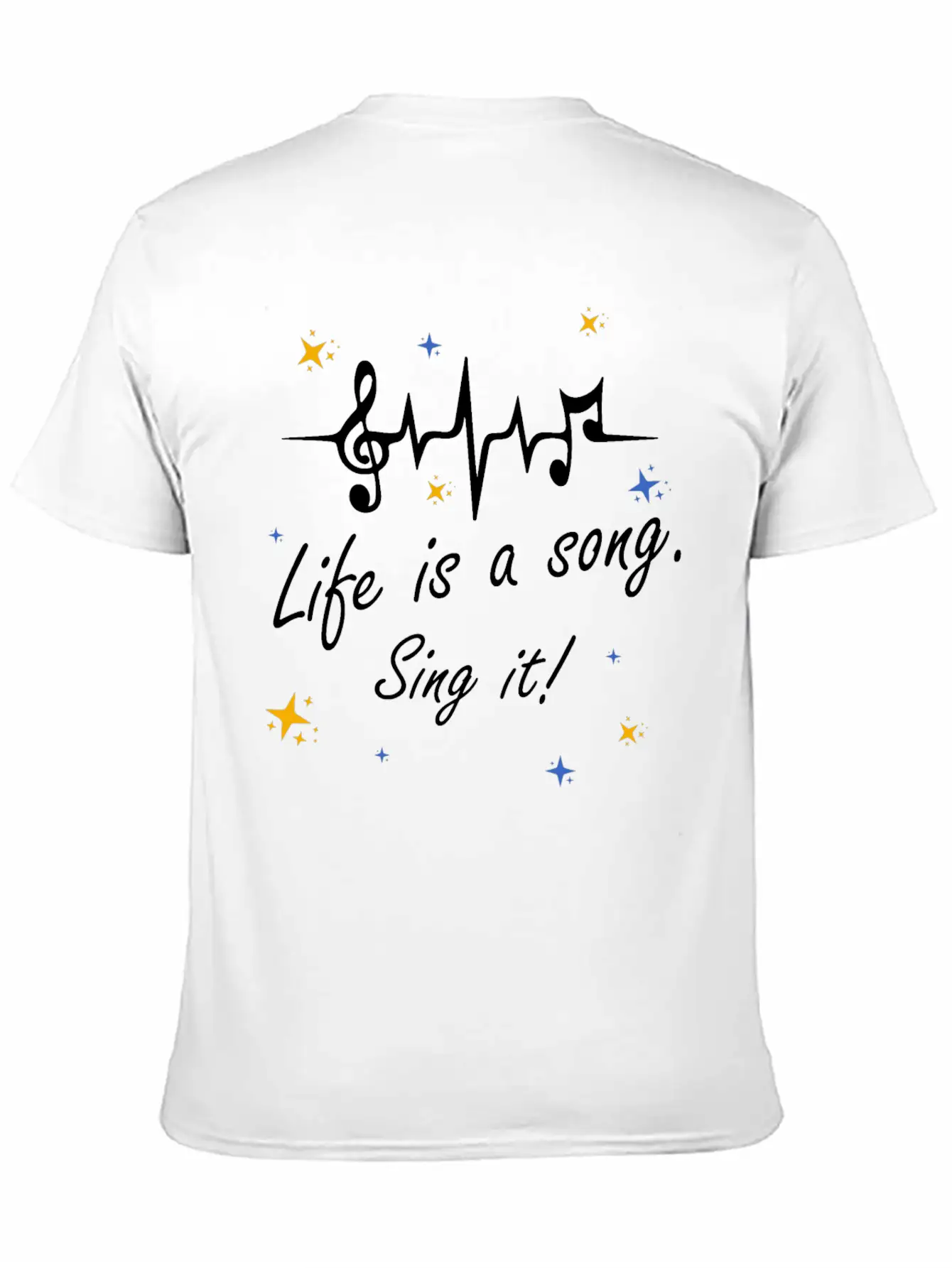 Life Is A Song Comfortable Minimalist Graphic Tee – Summer Style Essential