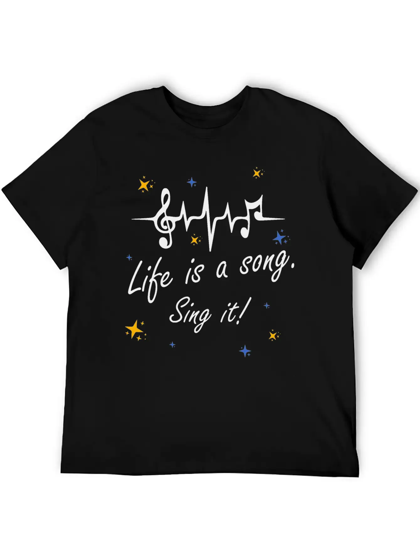 Life Is A Song Comfortable Minimalist Graphic Tee – Summer Style Essential
