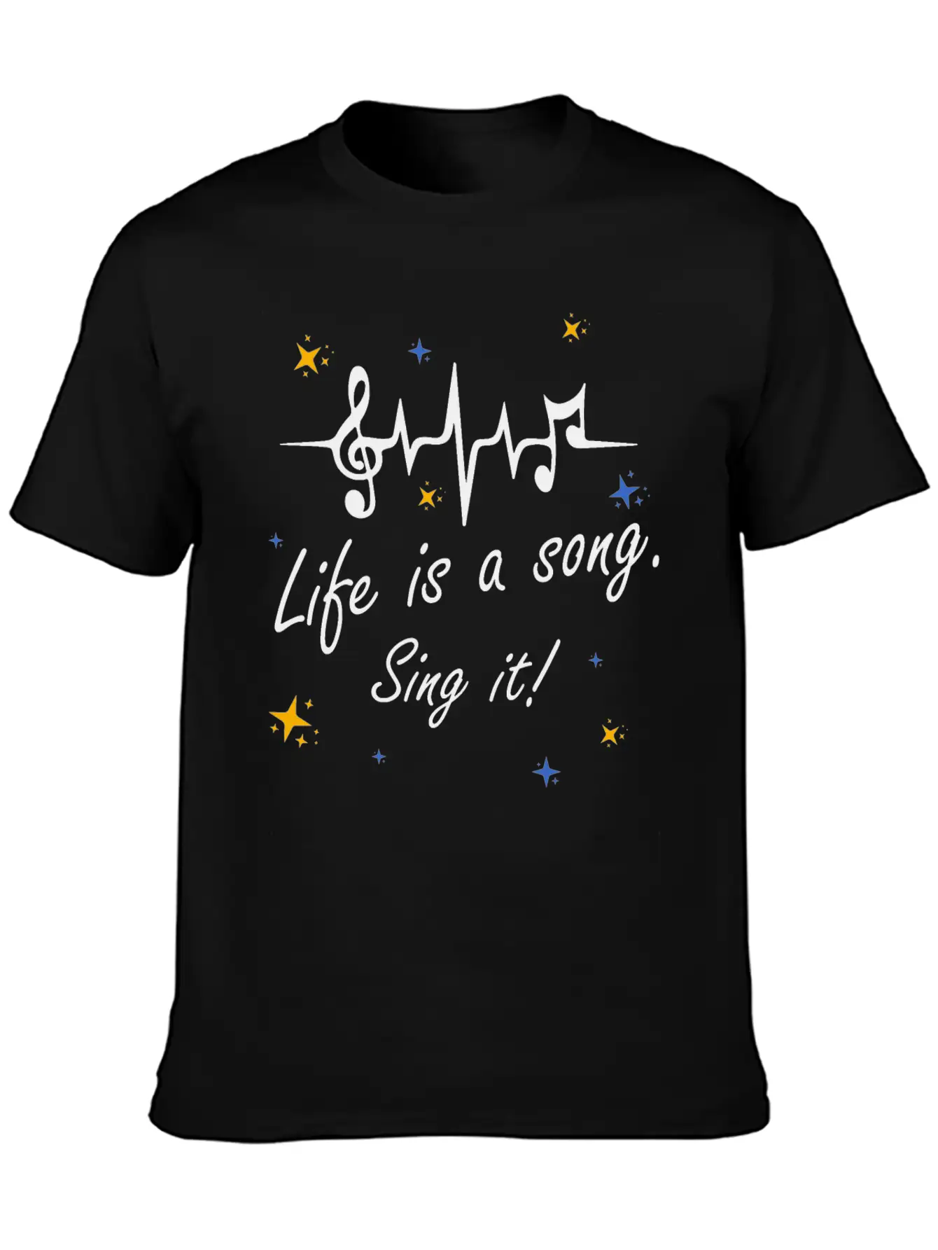 Life Is A Song Comfortable Minimalist Graphic Tee – Summer Style Essential