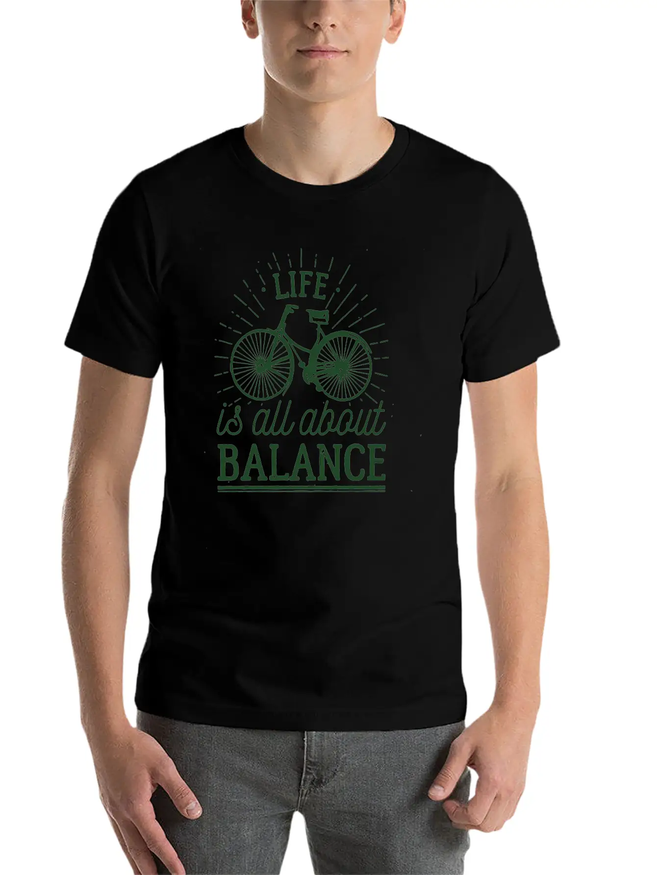LIFE Is All About BALANCE Stylish Everyday T-Shirt – Unisex Basic Cotton Tee