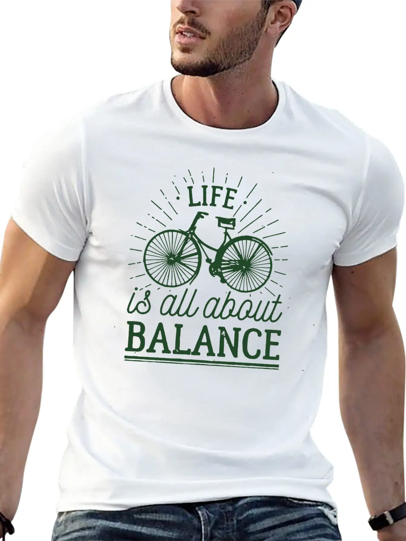 LIFE Is All About BALANCE Stylish Everyday T-Shirt – Unisex Basic Cotton Tee