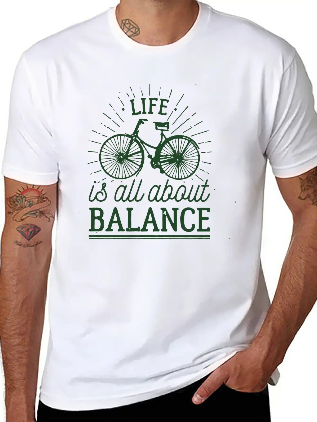 LIFE Is All About BALANCE Stylish Everyday T-Shirt – Unisex Basic Cotton Tee