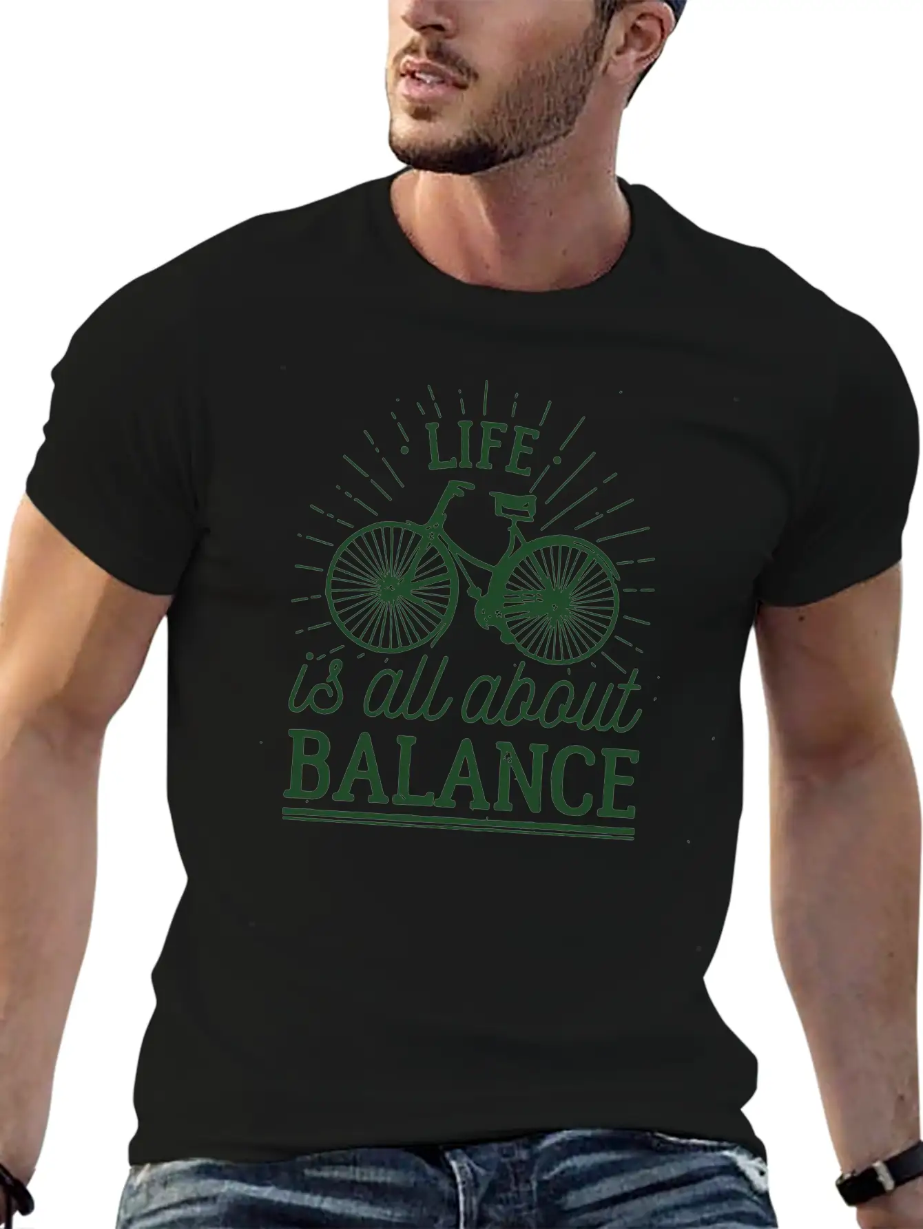 LIFE Is All About BALANCE Stylish Everyday T-Shirt – Unisex Basic Cotton Tee