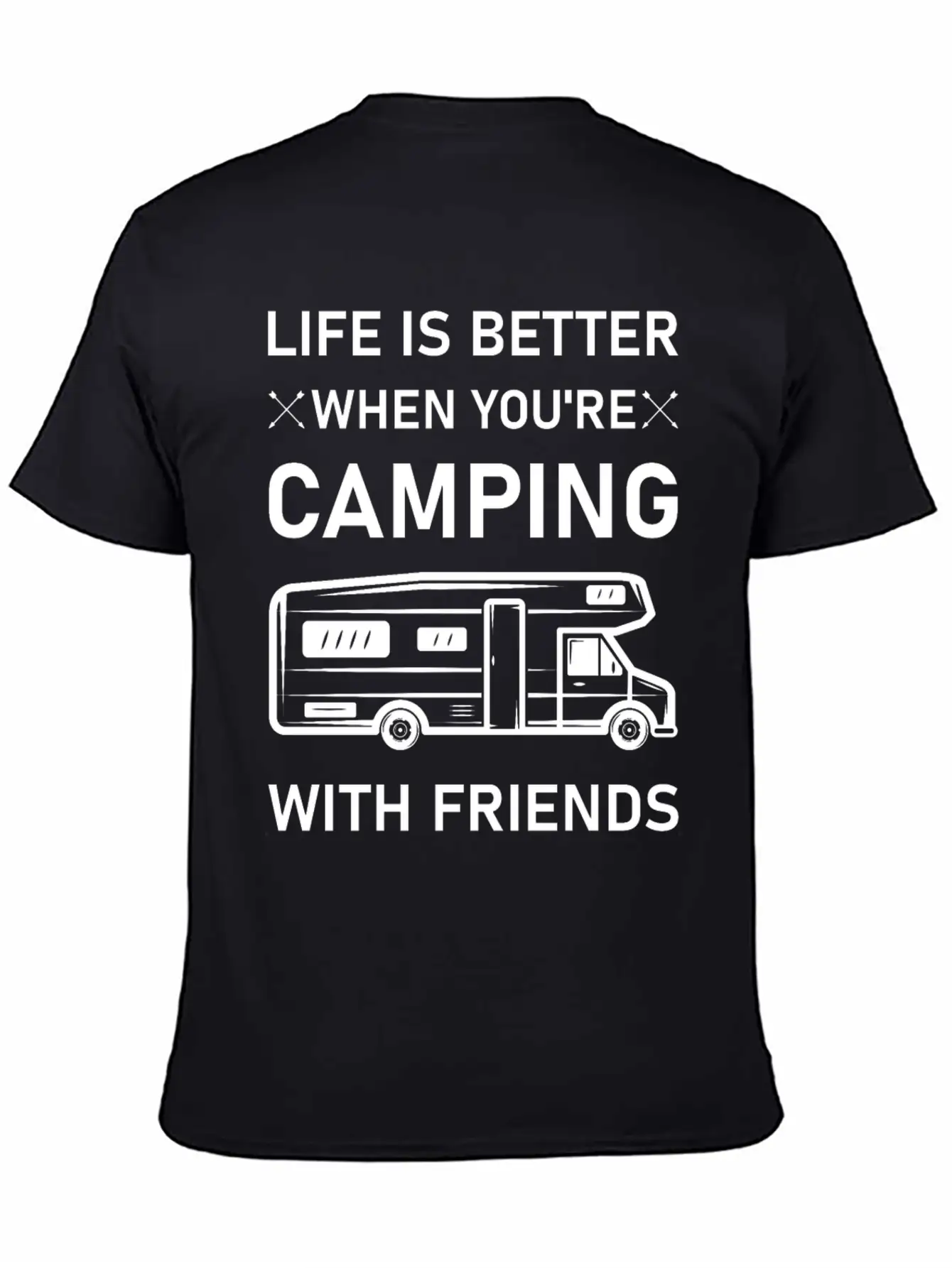 Life Is Better When You're Camping With Friends Essential Unisex Summer Tee – Soft Cotton Casual Fit