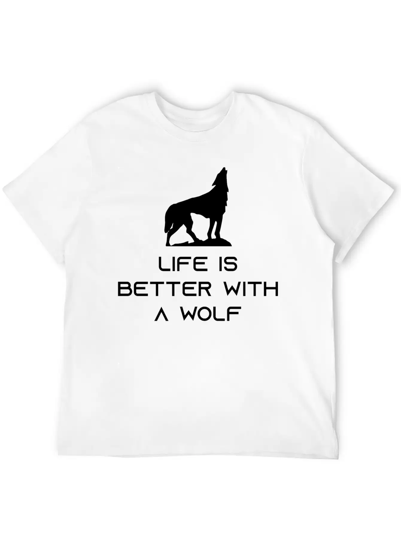 Life Is Better With A Wolf Essential Unisex Summer Tee – Soft Cotton Casual Fit