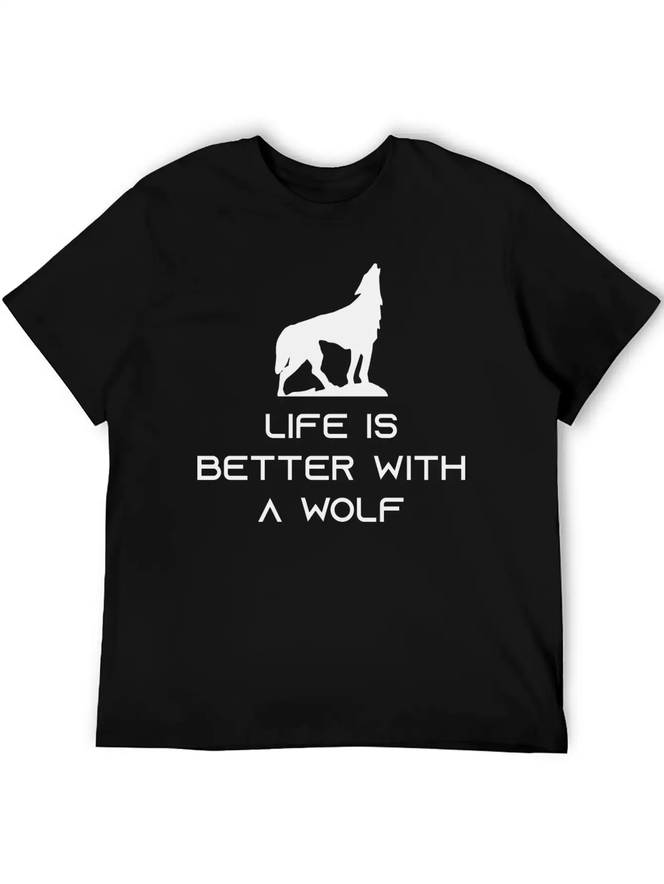 Life Is Better With A Wolf Essential Unisex Summer Tee – Soft Cotton Casual Fit