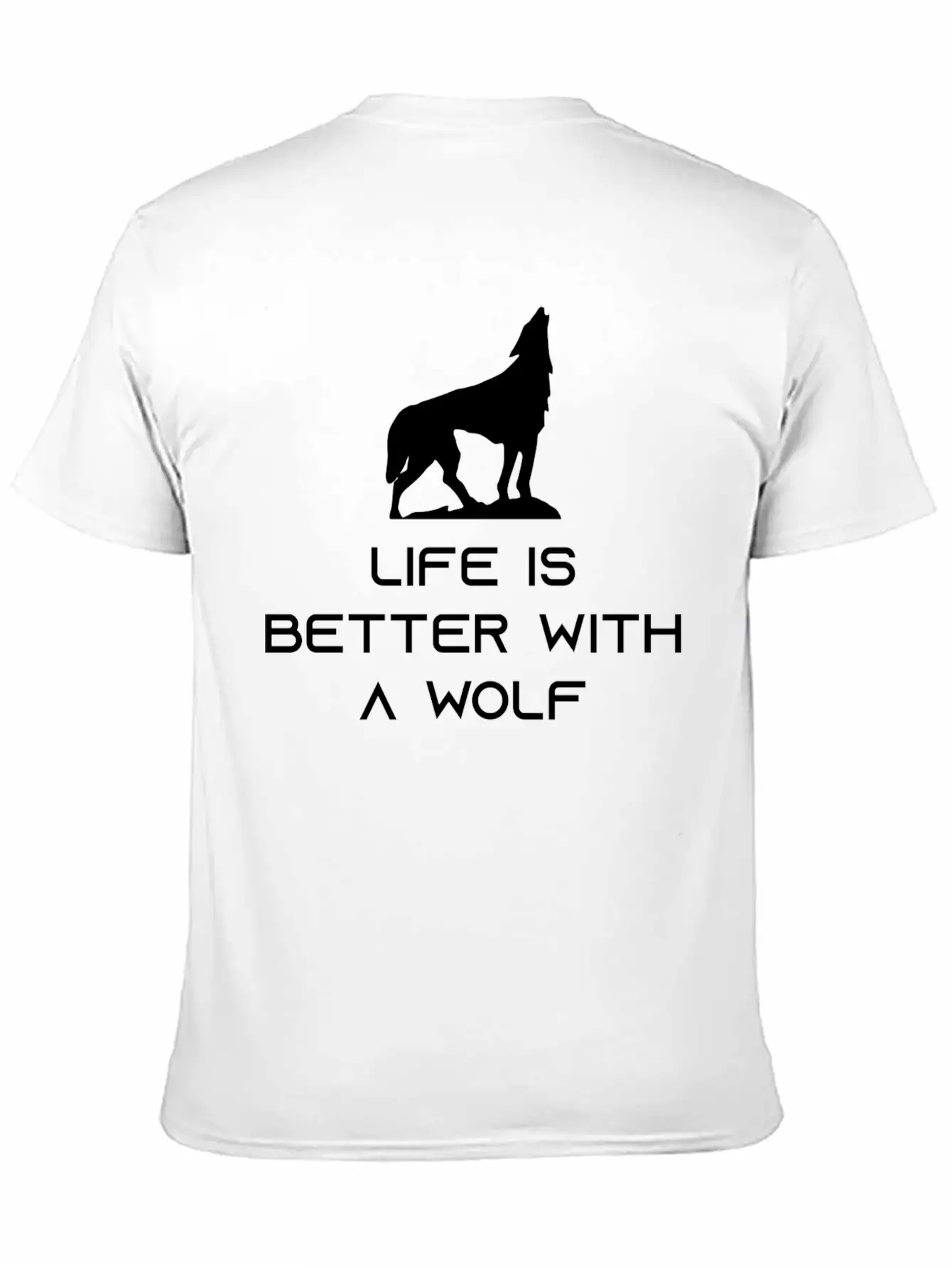 Life Is Better With A Wolf Essential Unisex Summer Tee – Soft Cotton Casual Fit