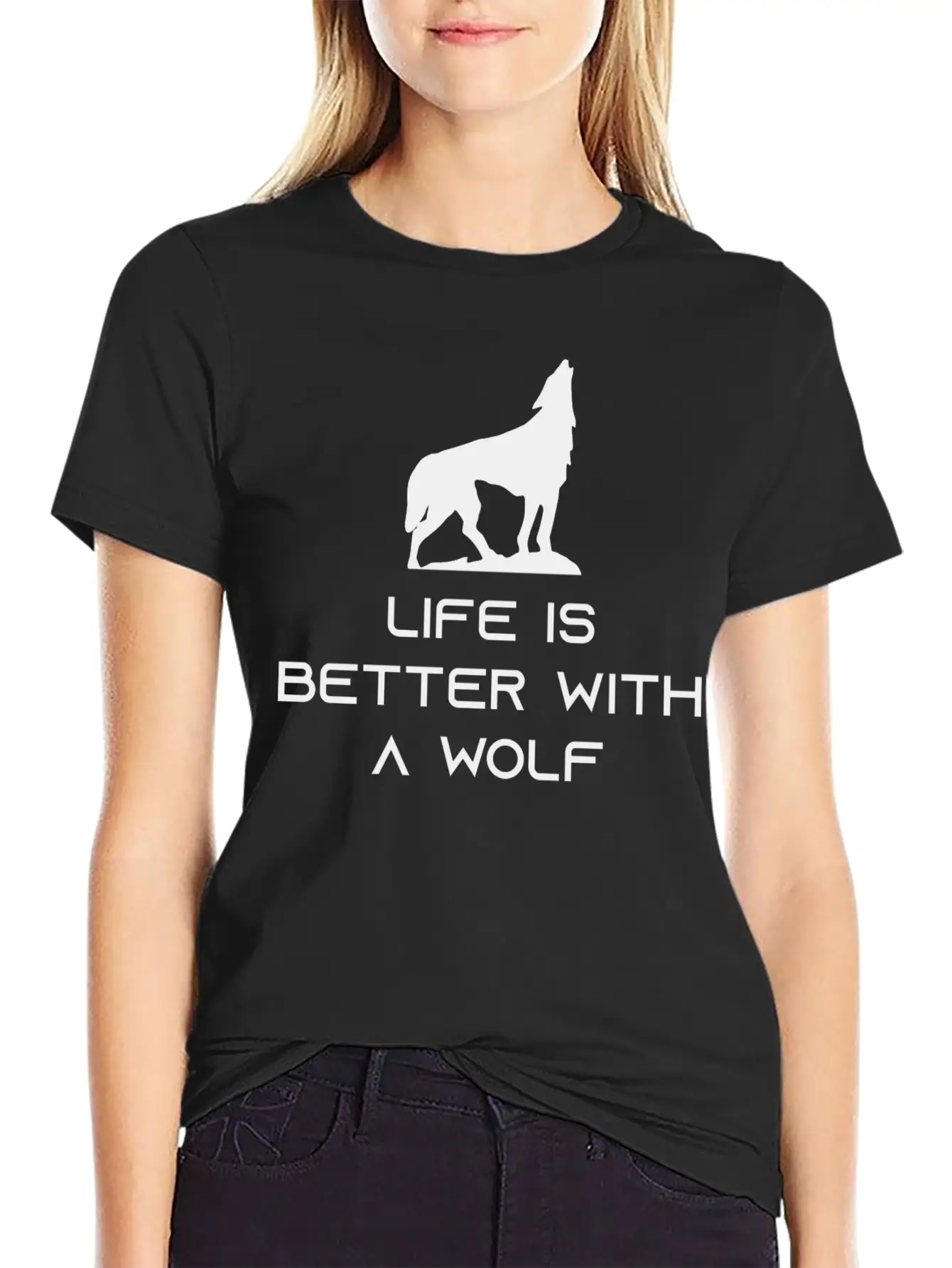 Life Is Better With A Wolf Essential Unisex Summer Tee – Soft Cotton Casual Fit