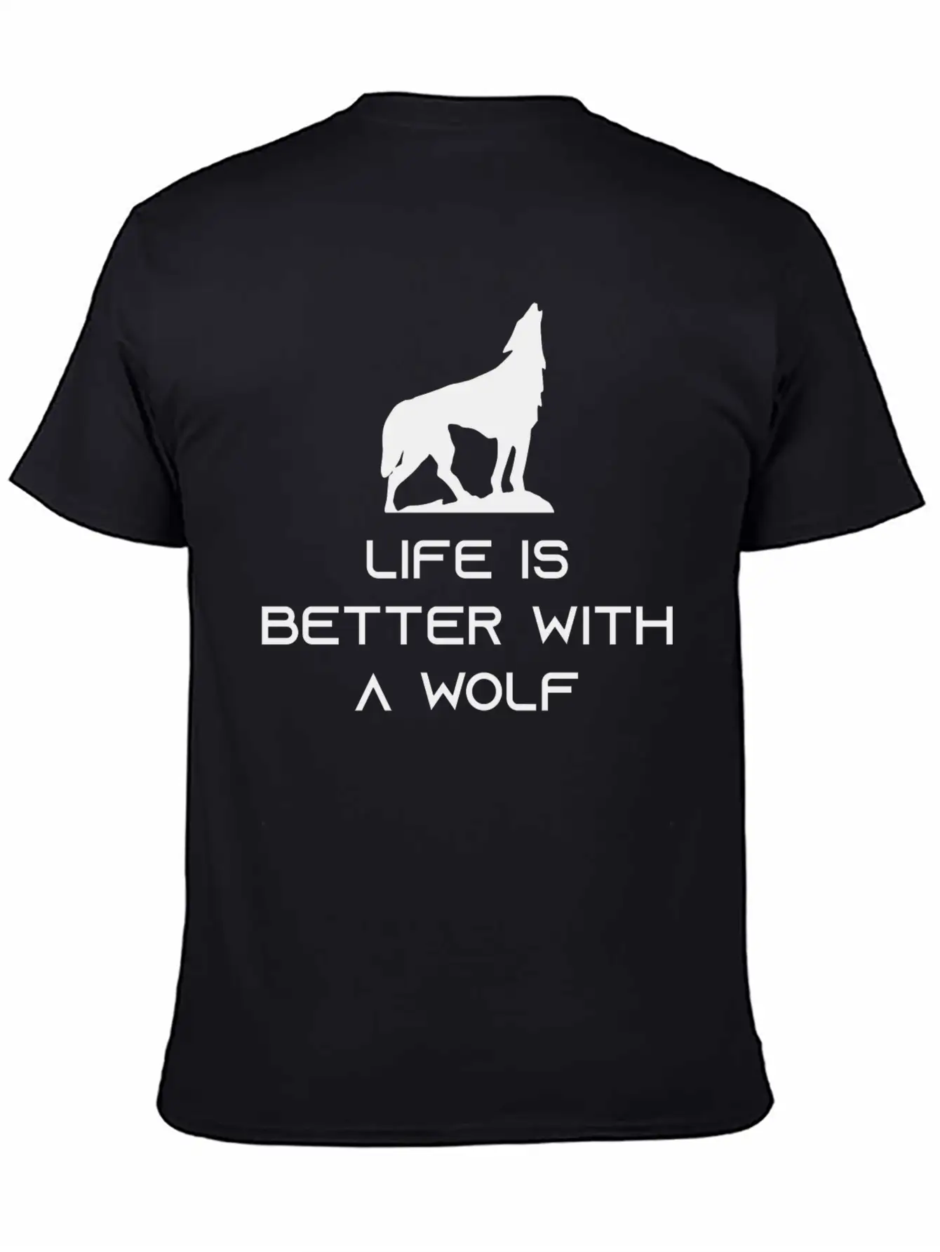 Life Is Better With A Wolf Essential Unisex Summer Tee – Soft Cotton Casual Fit