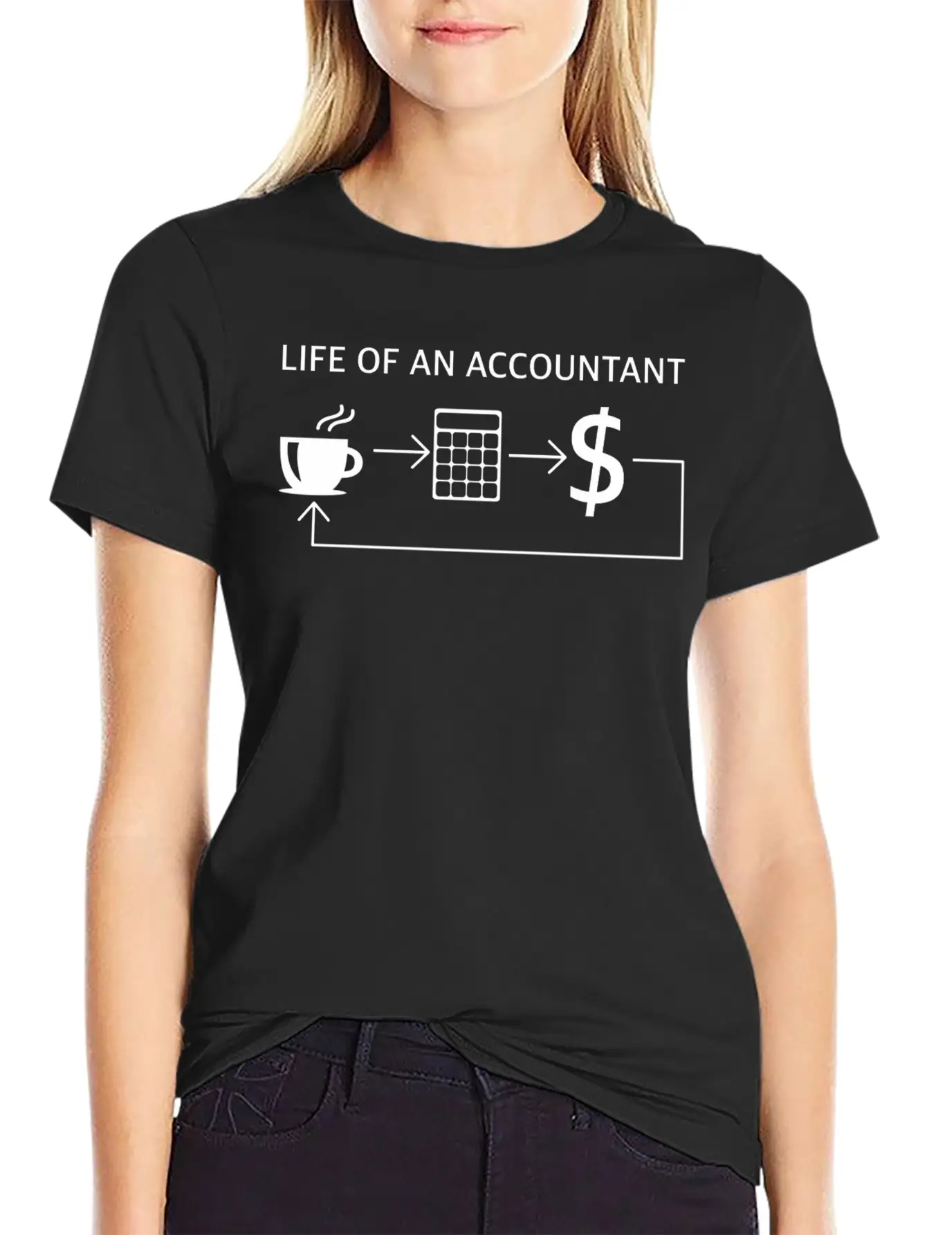 Life Of An Accountant, Funny Sayings, Sarcasm, Fun Essential Unisex Summer Tee – Soft Cotton Casual Fit