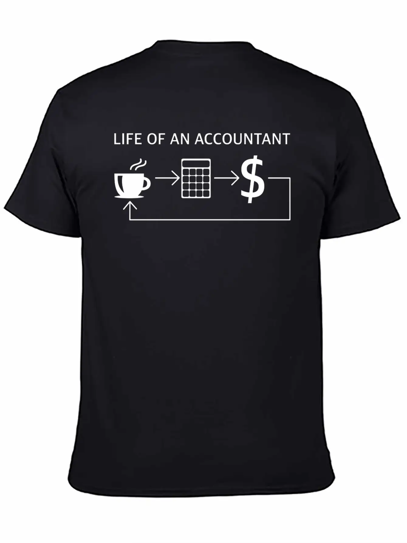 Life Of An Accountant, Funny Sayings, Sarcasm, Fun Essential Unisex Summer Tee – Soft Cotton Casual Fit