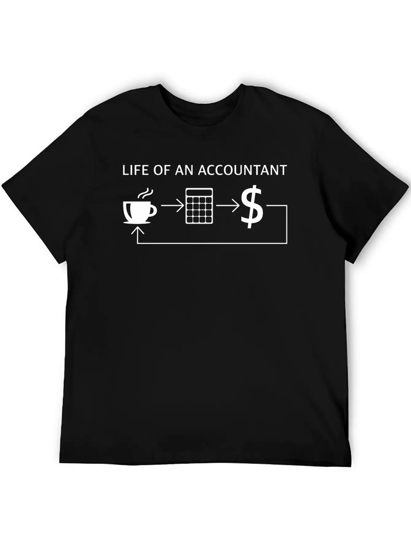 Life Of An Accountant, Funny Sayings, Sarcasm, Fun Essential Unisex Summer Tee – Soft Cotton Casual Fit