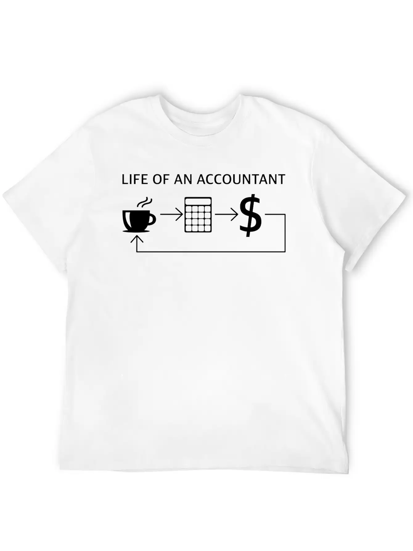 Life Of An Accountant, Funny Sayings, Sarcasm, Fun Essential Unisex Summer Tee – Soft Cotton Casual Fit