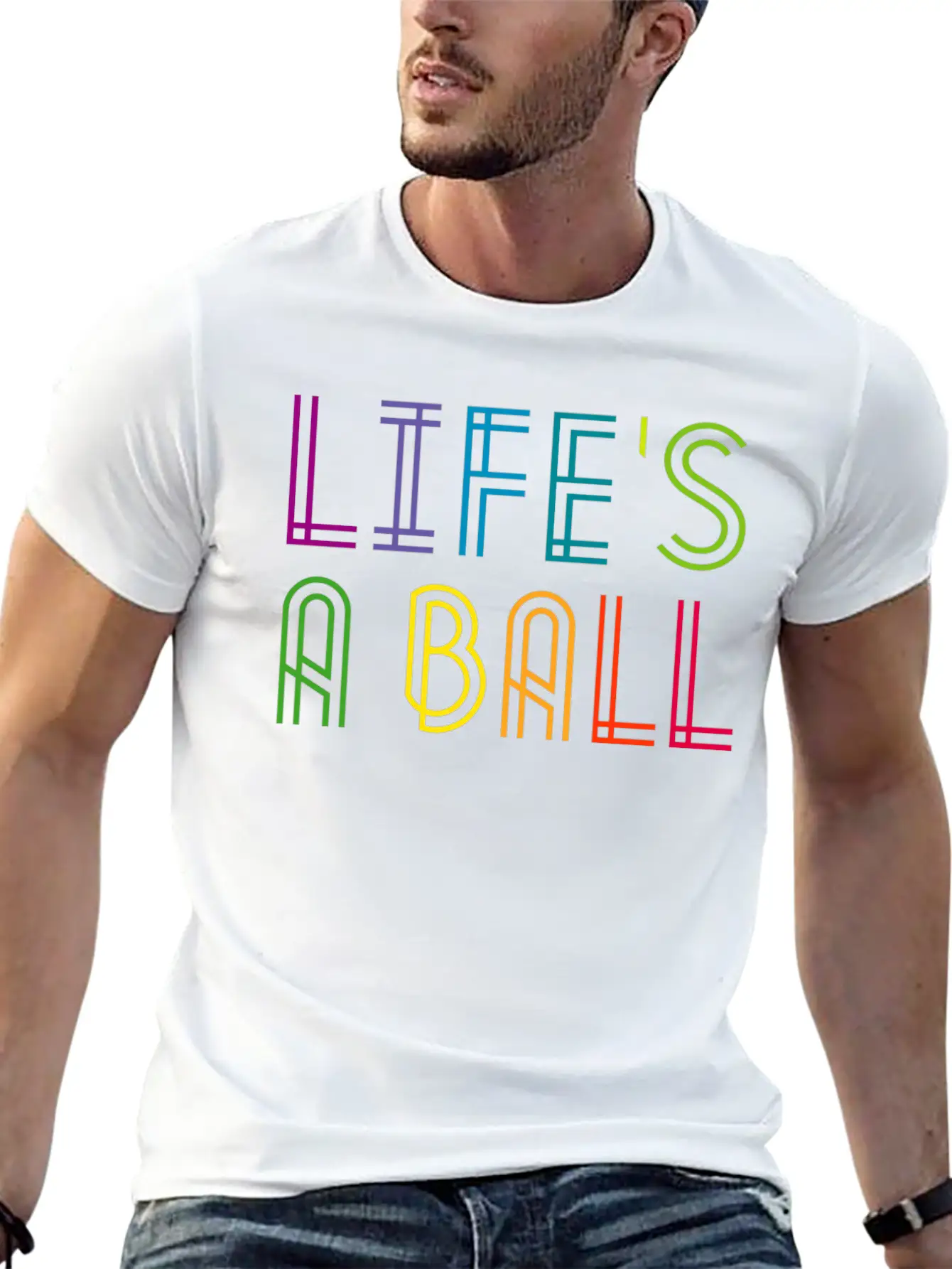 Life S A Ball Basic Graphic T-Shirt – Daily Comfort In Soft Cotton