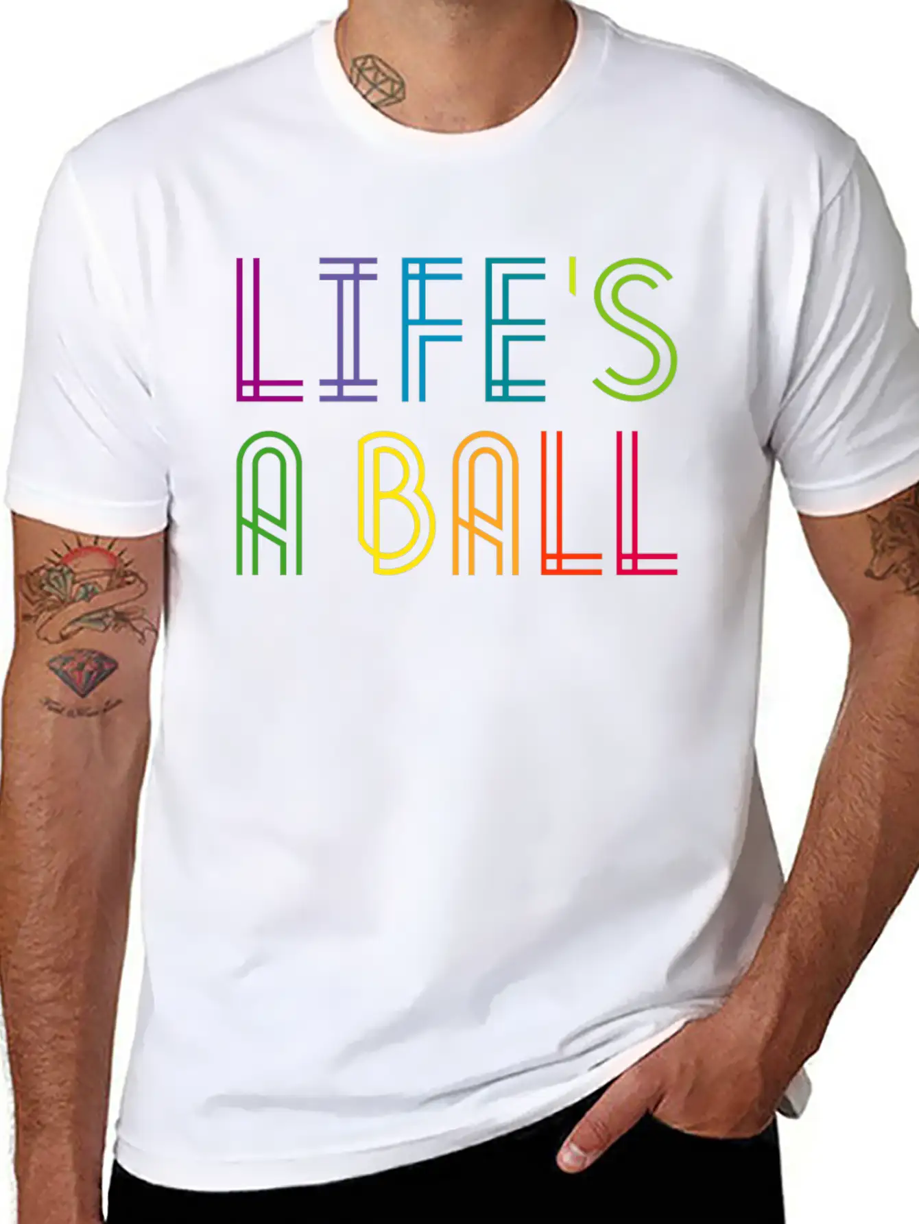 Life S A Ball Basic Graphic T-Shirt – Daily Comfort In Soft Cotton