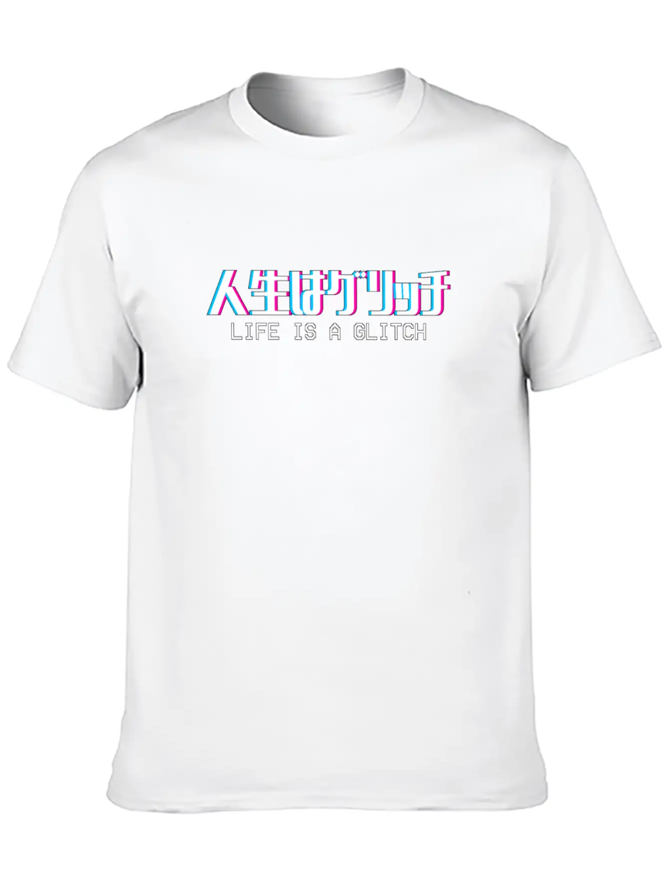 Life's A Glitch Vaporwave Meme Aesthetic Gift Timeless Short Sleeve Tee – Comfy And Minimalist Design