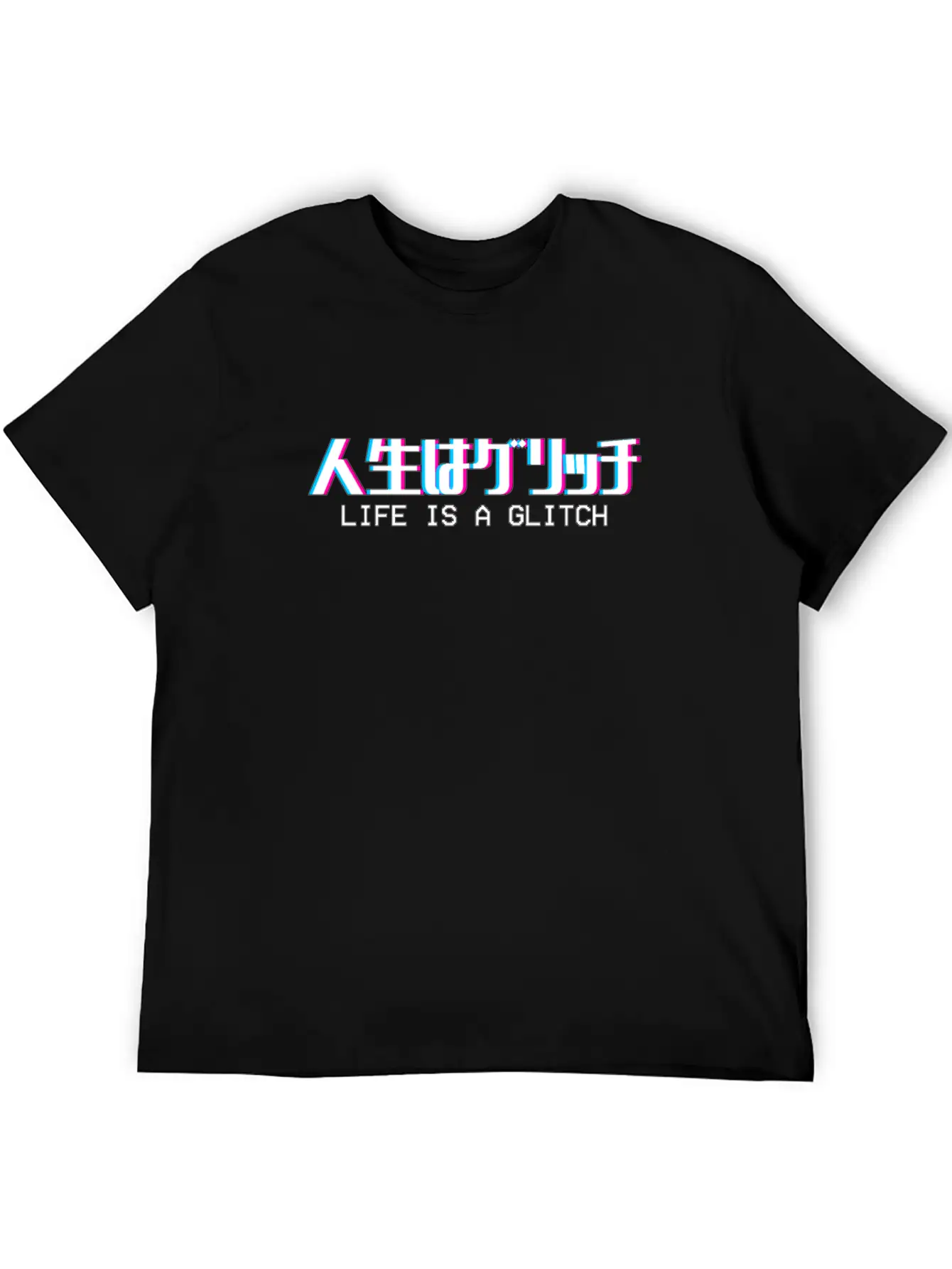 Life's A Glitch Vaporwave Meme Aesthetic Gift Timeless Short Sleeve Tee – Comfy And Minimalist Design