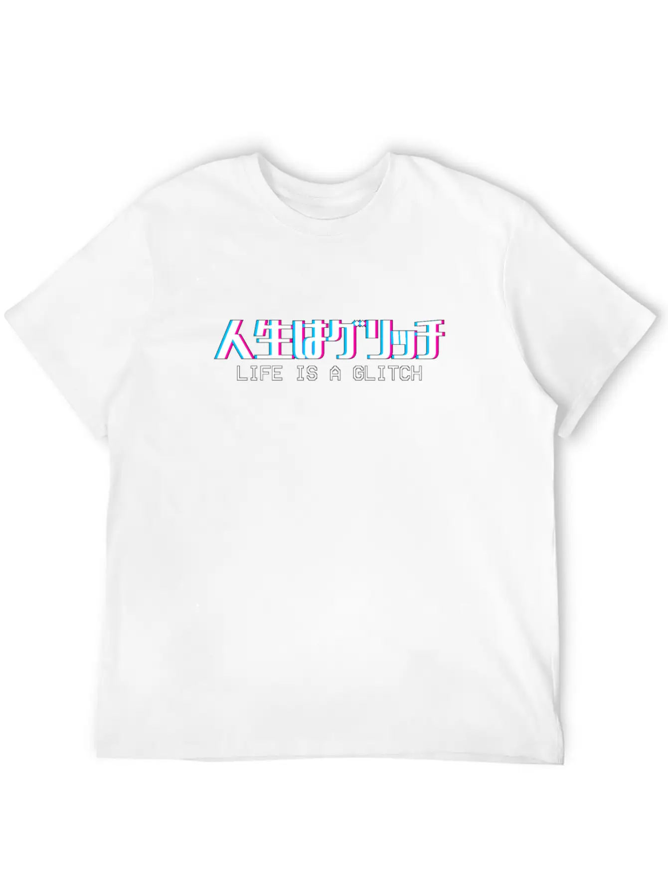 Life's A Glitch Vaporwave Meme Aesthetic Gift Timeless Short Sleeve Tee – Comfy And Minimalist Design
