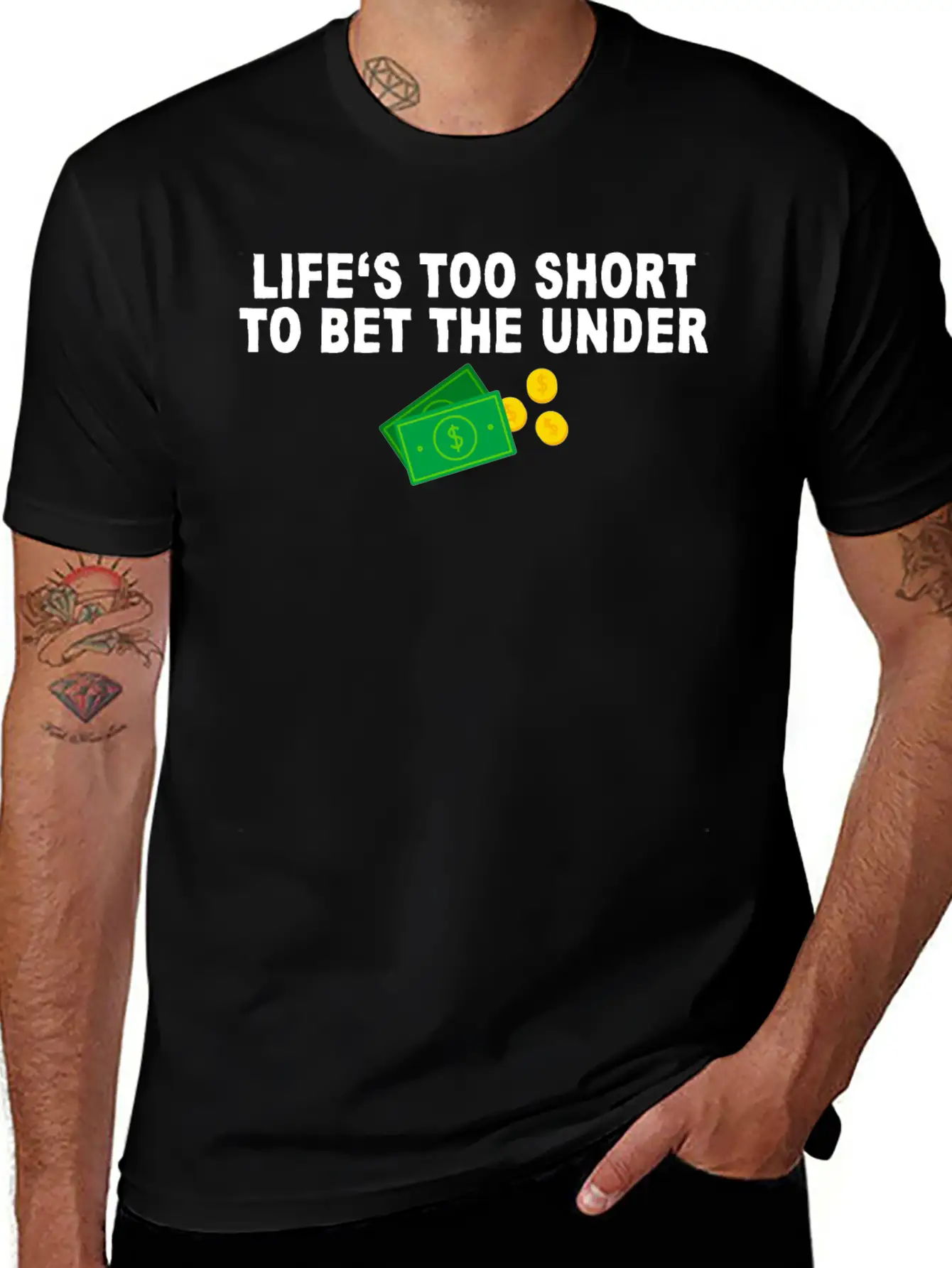Life's Too Short To Bet The Under 7 Unisex Casual T-Shirt – Clean Design For Daily Comfort