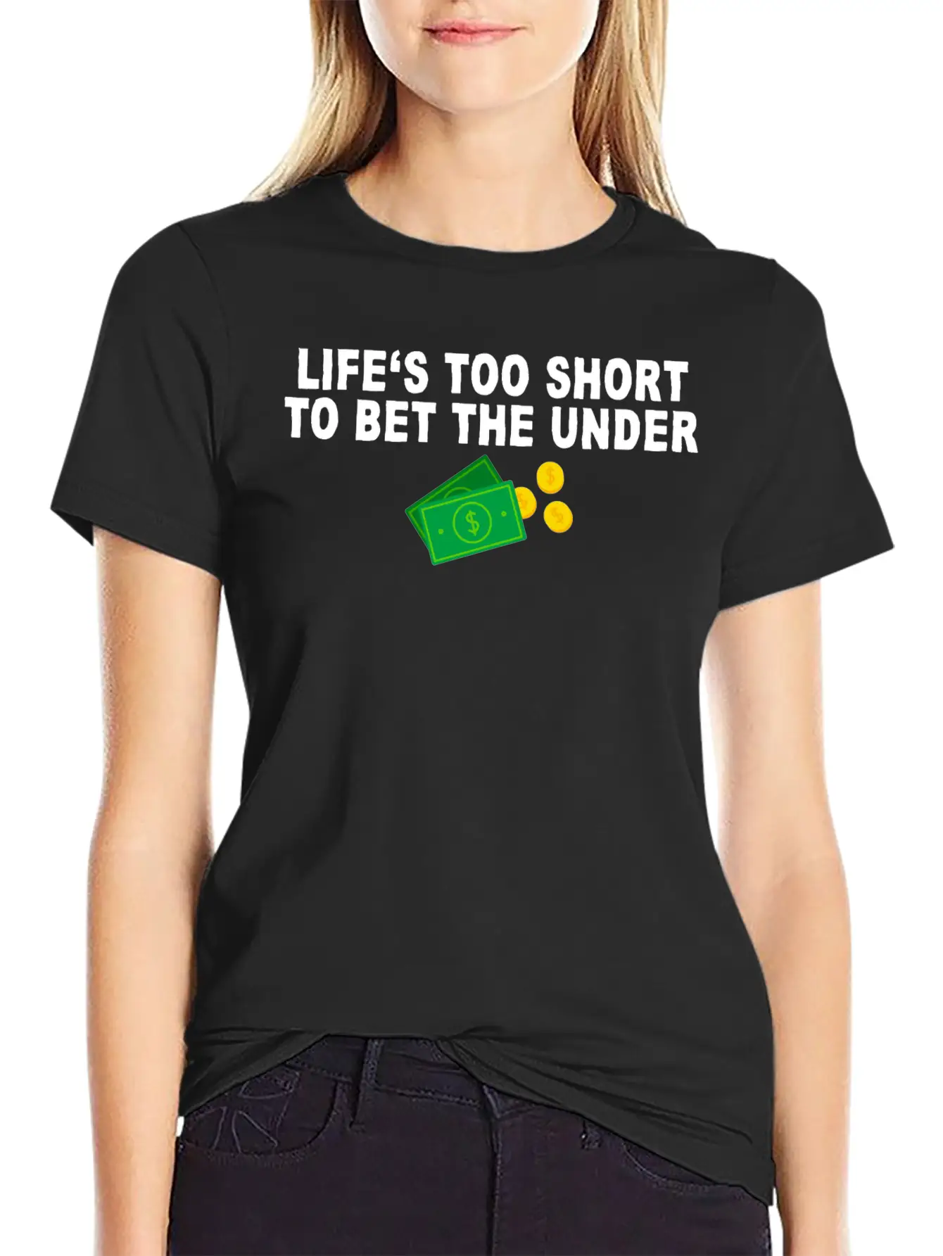 Life's Too Short To Bet The Under 7 Unisex Casual T-Shirt – Clean Design For Daily Comfort
