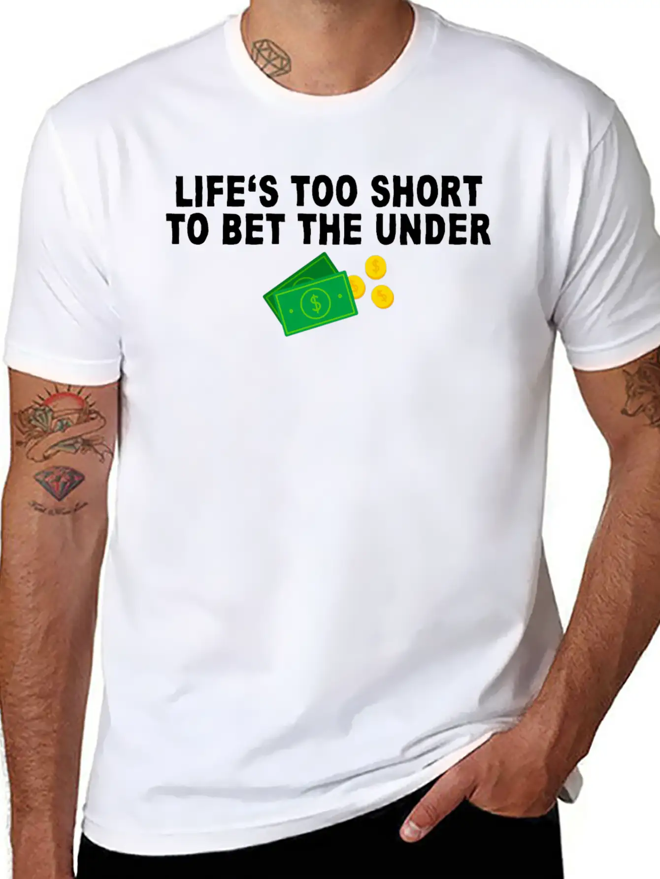 Life's Too Short To Bet The Under 7 Unisex Casual T-Shirt – Clean Design For Daily Comfort