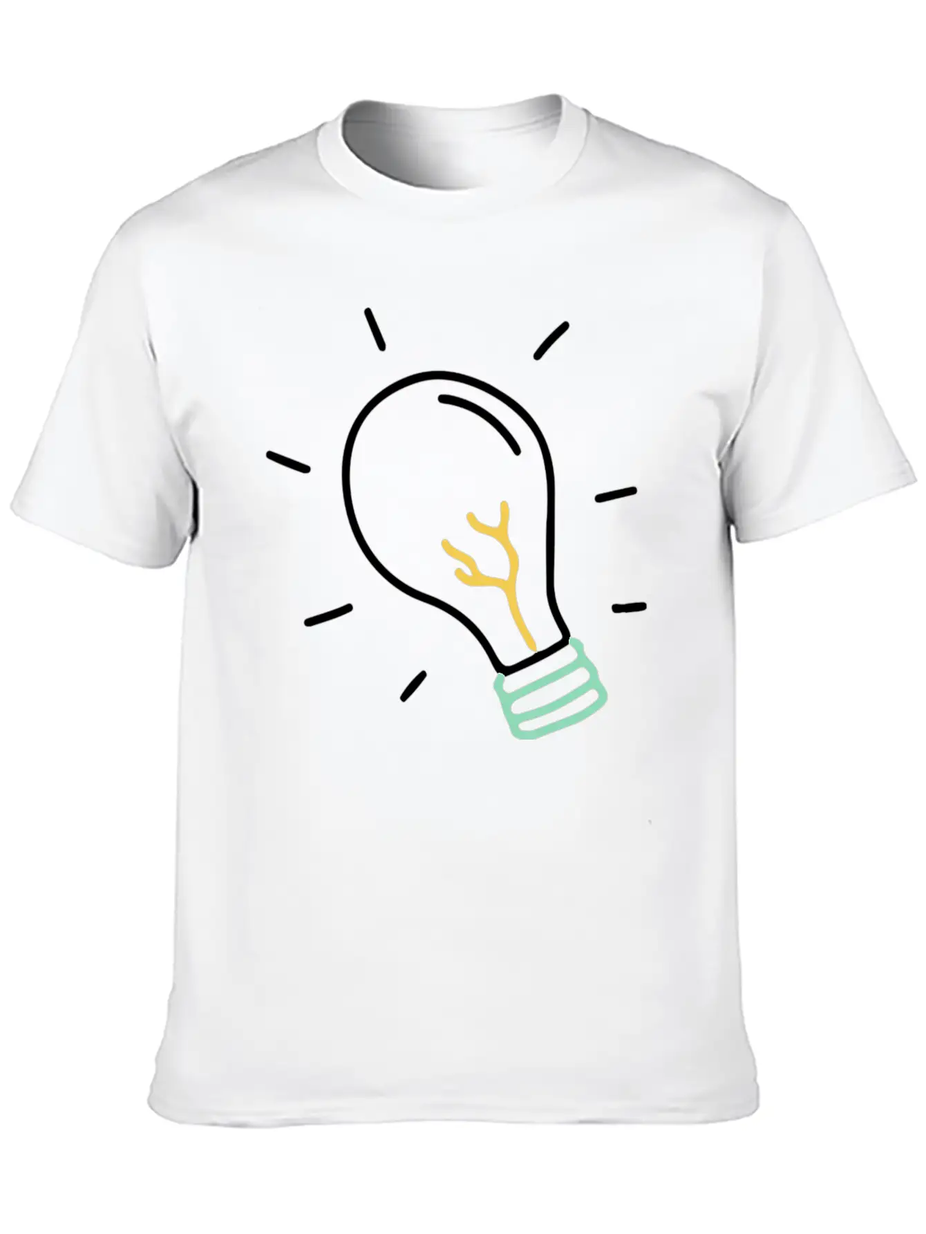 Light Bulb Basic Graphic T-Shirt – Daily Comfort In Soft Cotton