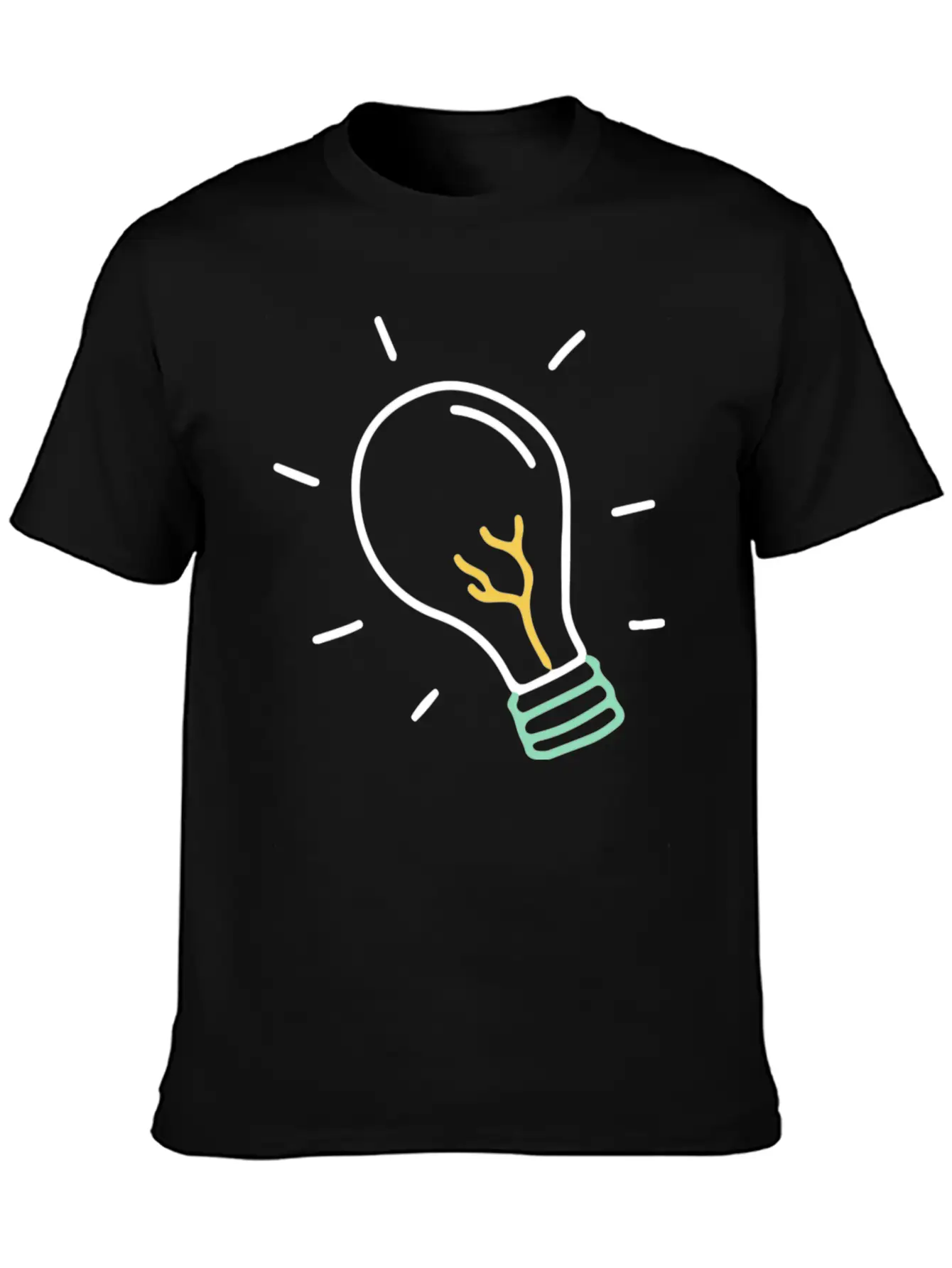 Light Bulb Basic Graphic T-Shirt – Daily Comfort In Soft Cotton