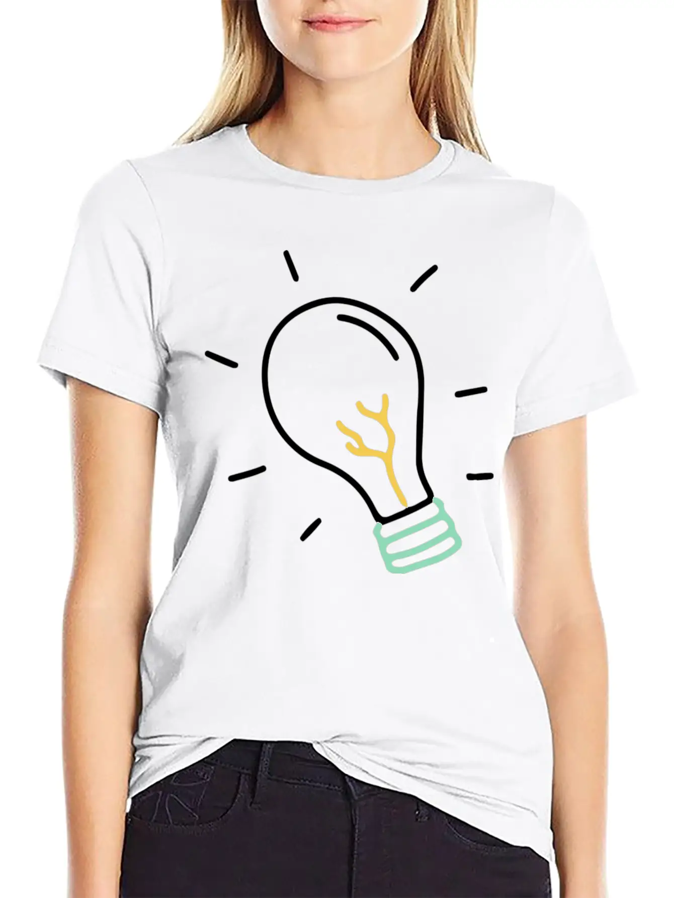 Light Bulb Basic Graphic T-Shirt – Daily Comfort In Soft Cotton