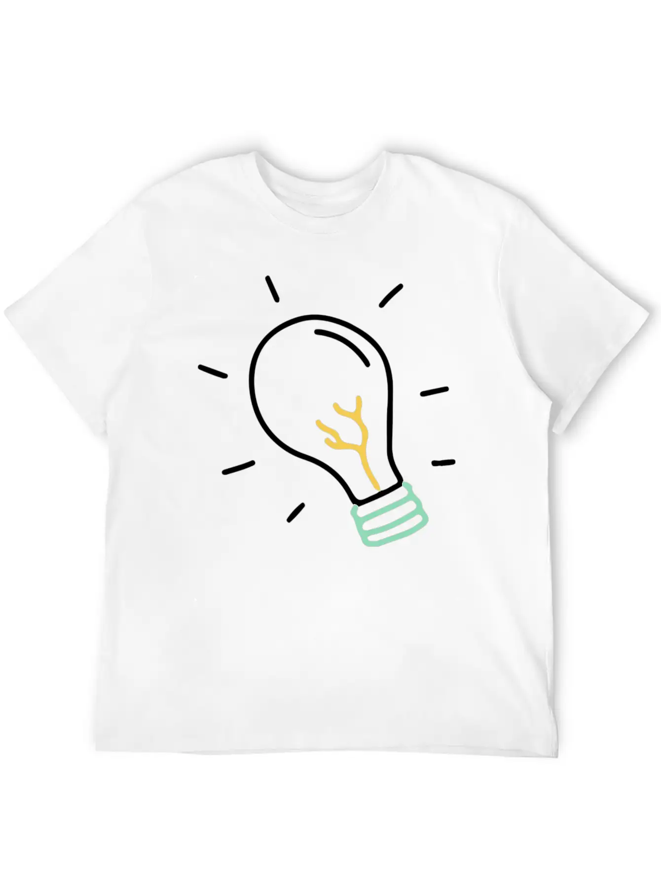 Light Bulb Basic Graphic T-Shirt – Daily Comfort In Soft Cotton