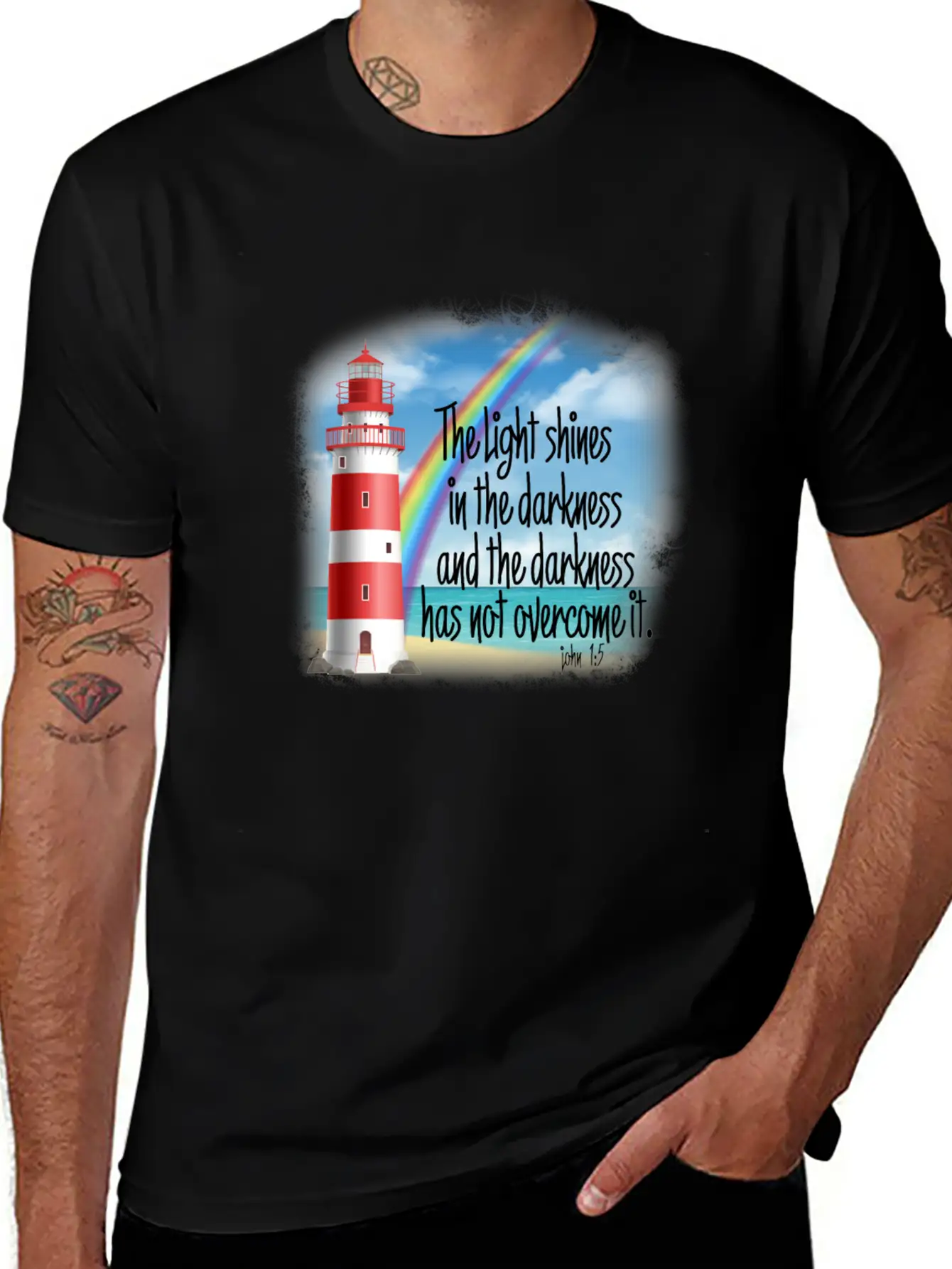 Light Shines Unisex Short Sleeve Soft Cotton T-Shirt – Casual Everyday Wear