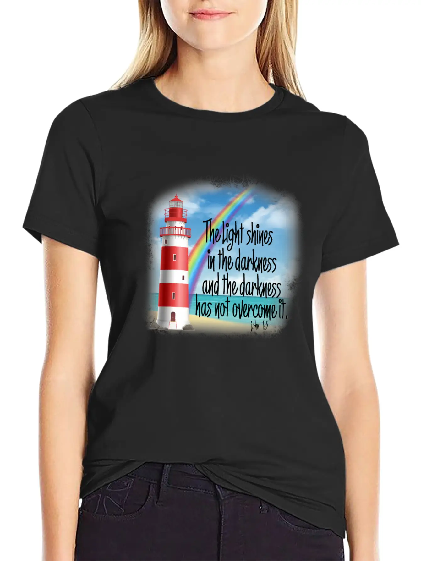 Light Shines Unisex Short Sleeve Soft Cotton T-Shirt – Casual Everyday Wear