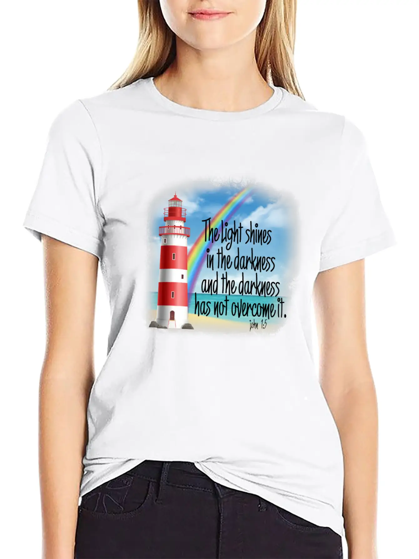Light Shines Unisex Short Sleeve Soft Cotton T-Shirt – Casual Everyday Wear
