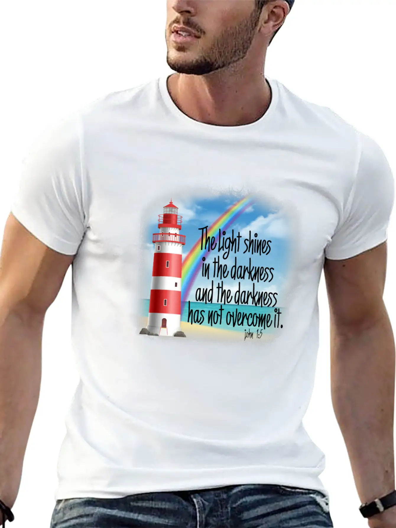 Light Shines Unisex Short Sleeve Soft Cotton T-Shirt – Casual Everyday Wear