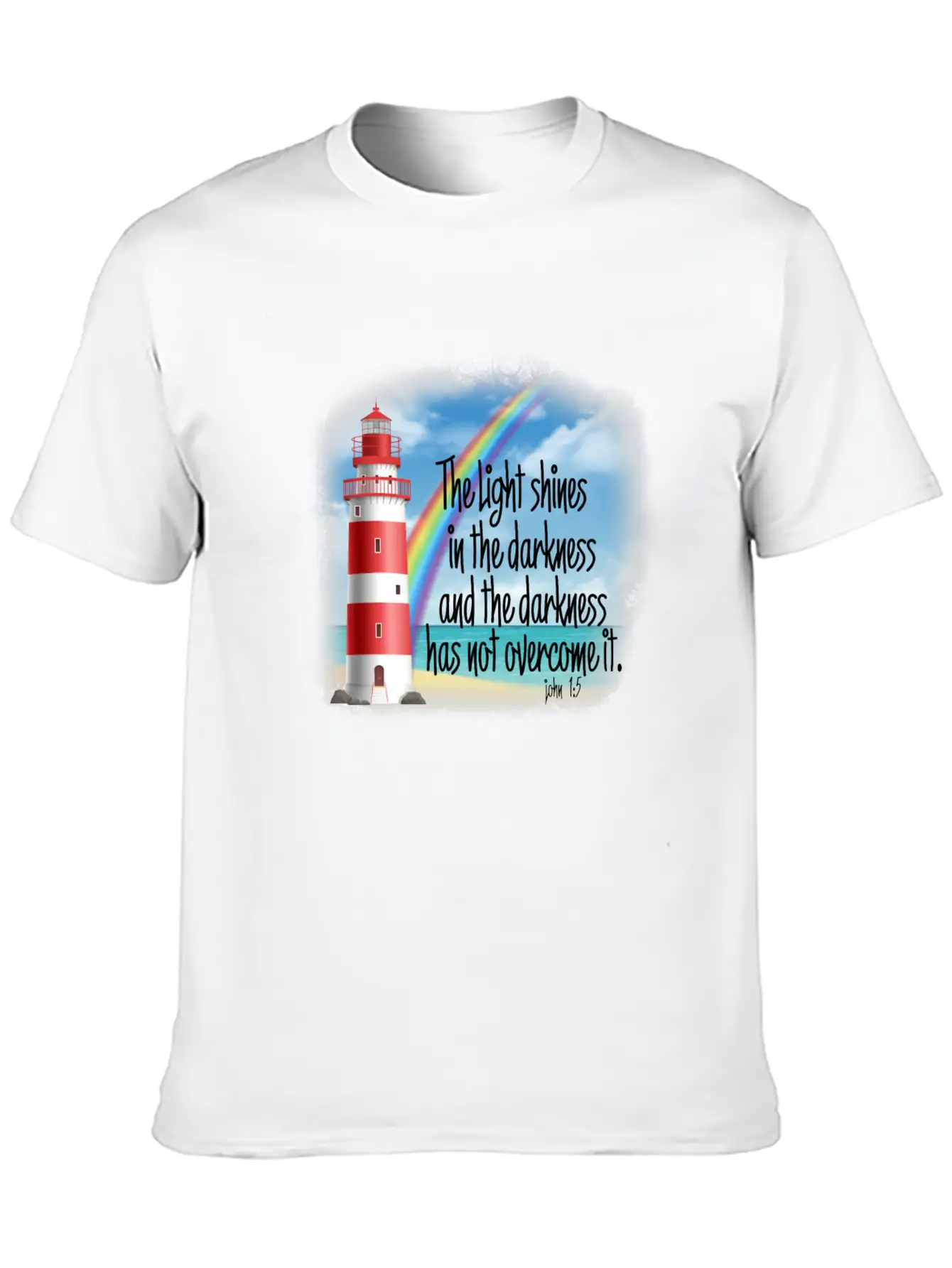 Light Shines Unisex Short Sleeve Soft Cotton T-Shirt – Casual Everyday Wear
