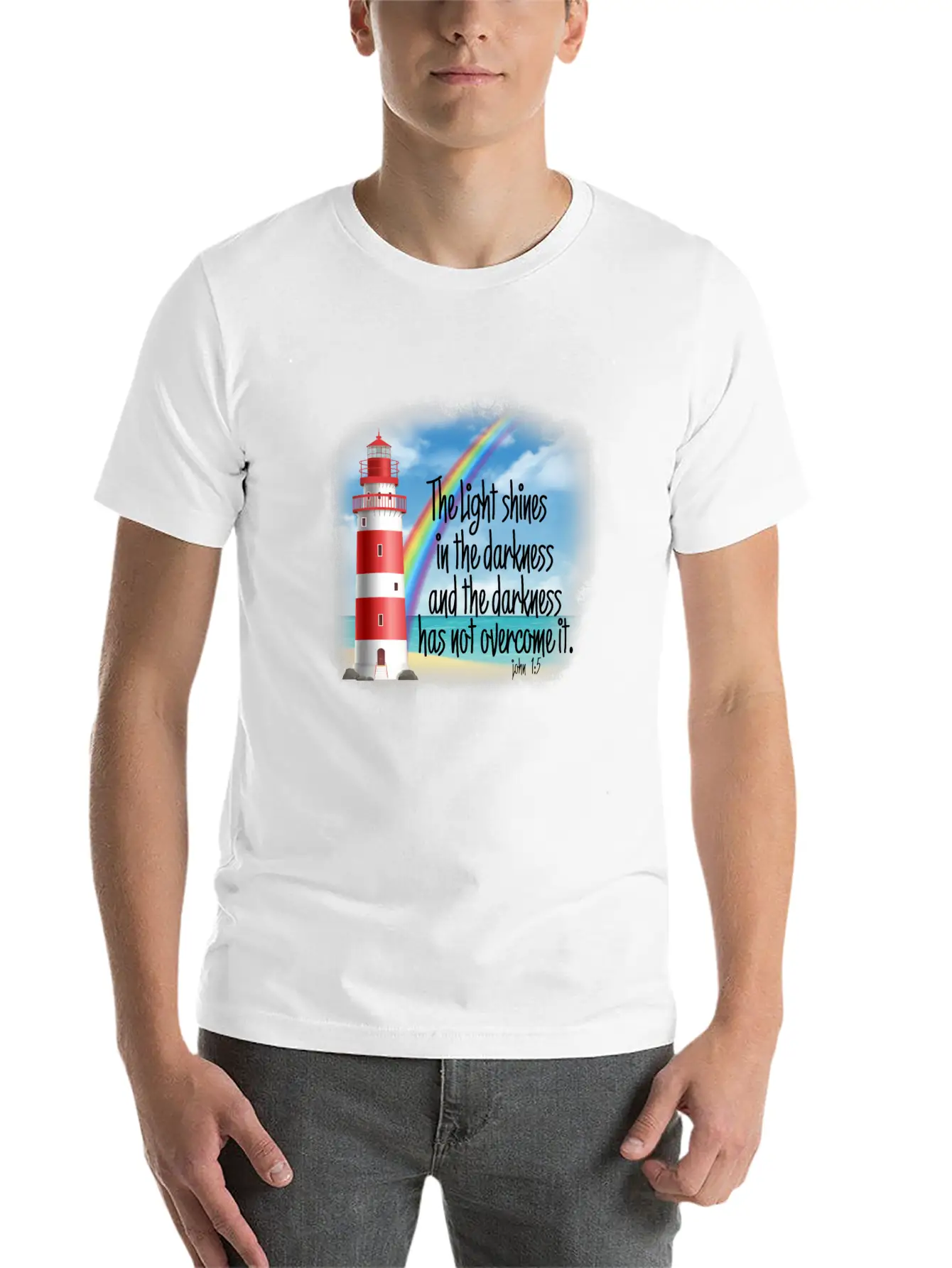 Light Shines Unisex Short Sleeve Soft Cotton T-Shirt – Casual Everyday Wear