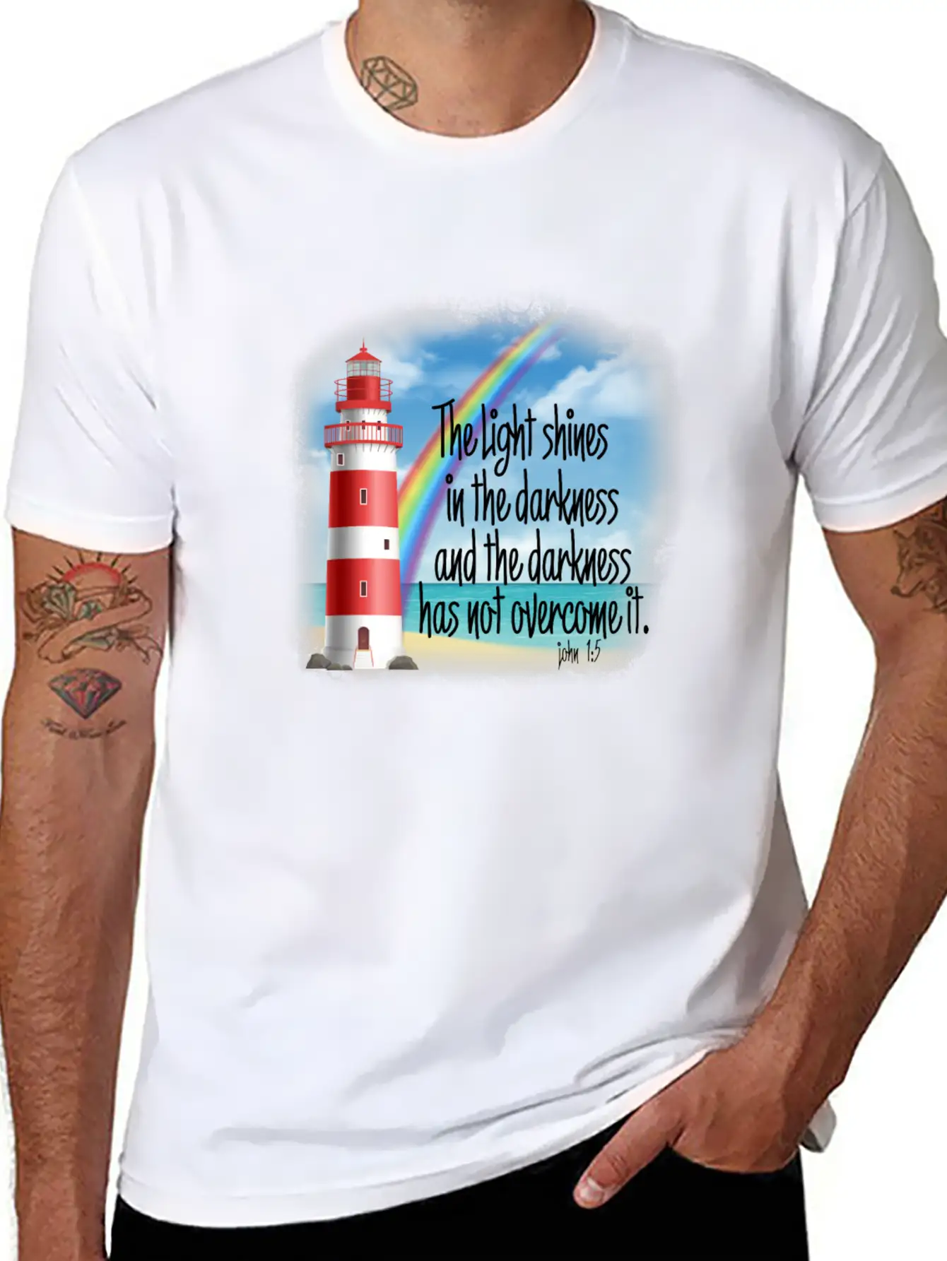 Light Shines Unisex Short Sleeve Soft Cotton T-Shirt – Casual Everyday Wear