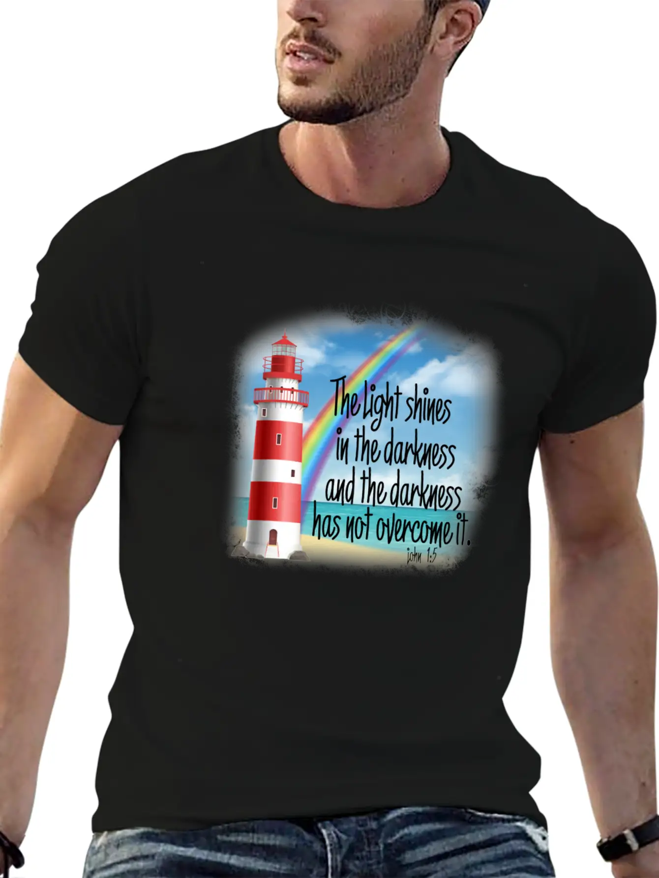 Light Shines Unisex Short Sleeve Soft Cotton T-Shirt – Casual Everyday Wear