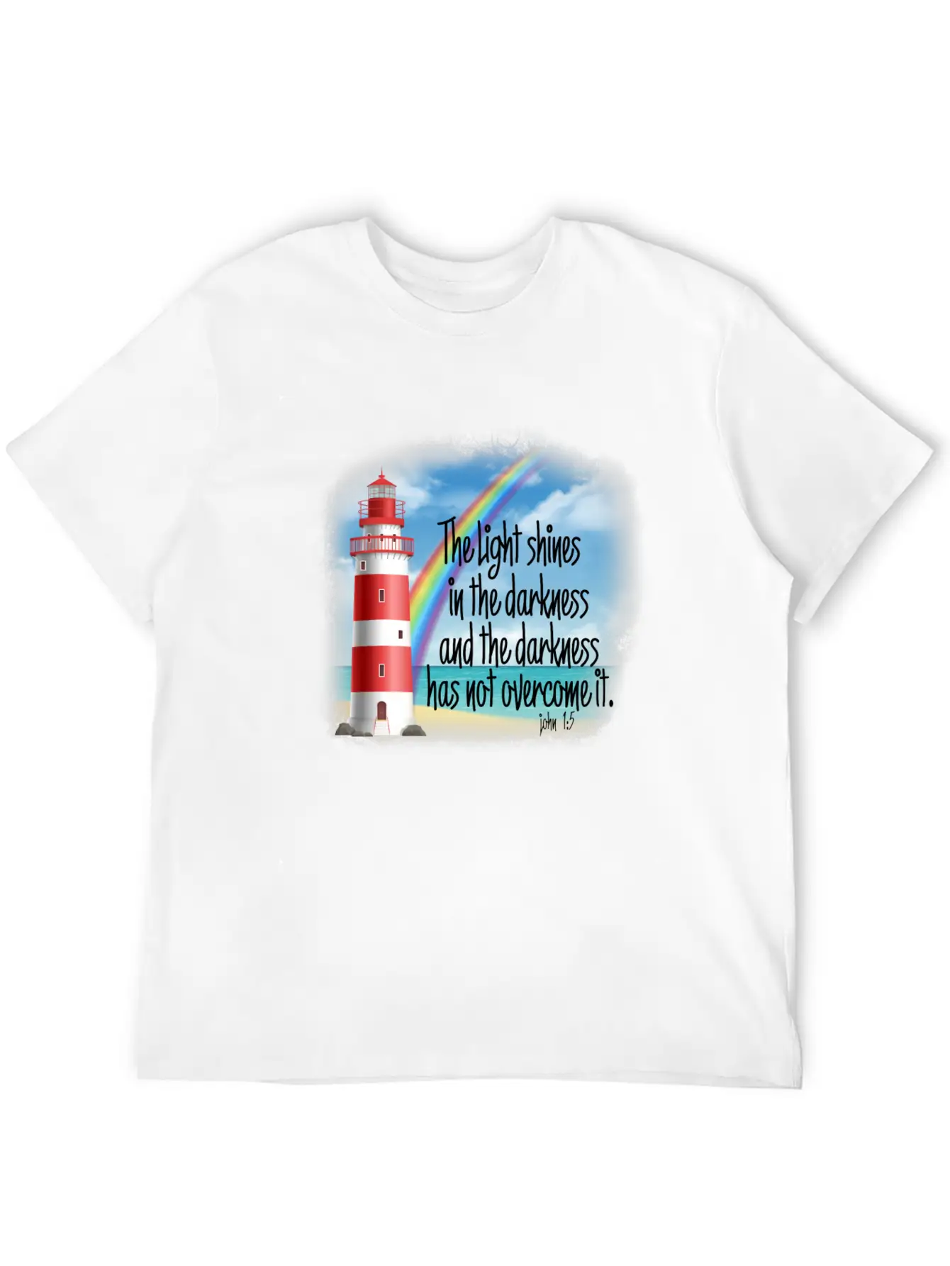 Light Shines Unisex Short Sleeve Soft Cotton T-Shirt – Casual Everyday Wear