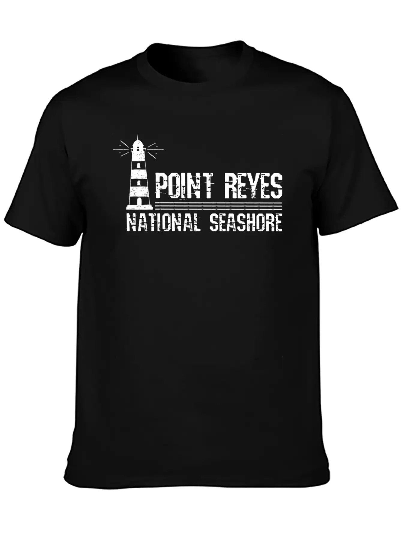 Lighthouse Point Reyes National Seashore Unisex Short Sleeve Soft Cotton T-Shirt – Casual Everyday Wear