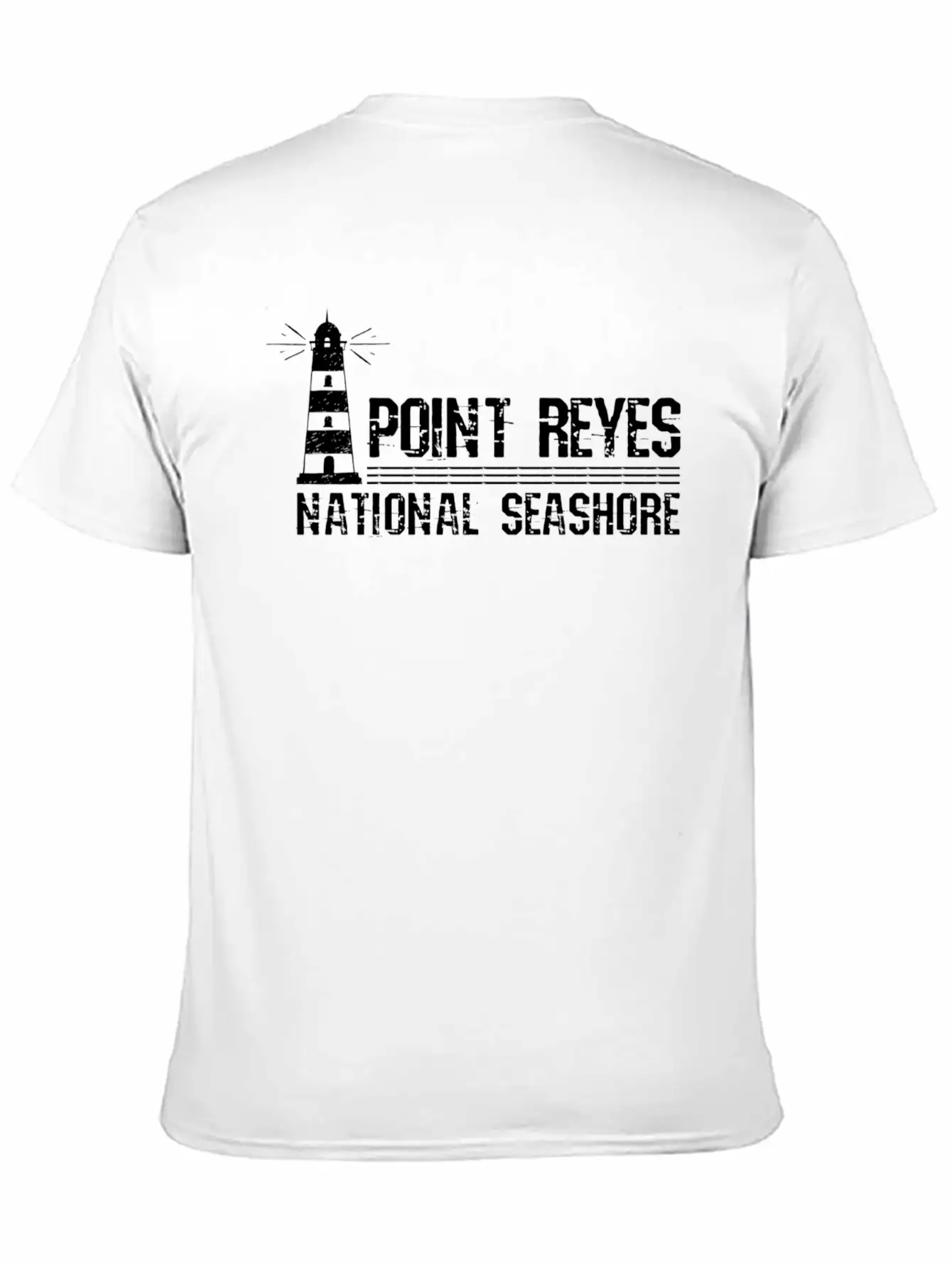 Lighthouse Point Reyes National Seashore Unisex Short Sleeve Soft Cotton T-Shirt – Casual Everyday Wear