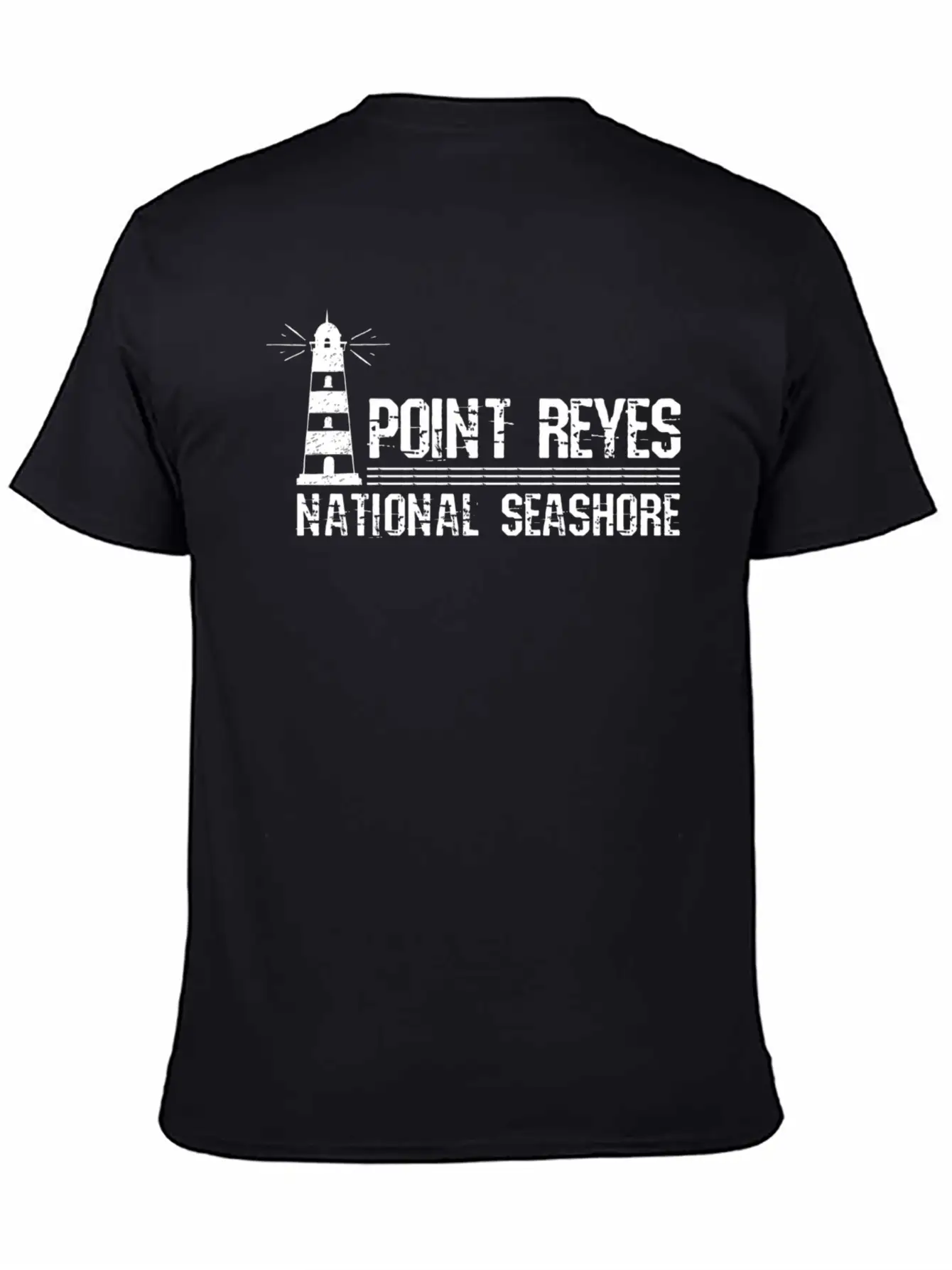Lighthouse Point Reyes National Seashore Unisex Short Sleeve Soft Cotton T-Shirt – Casual Everyday Wear