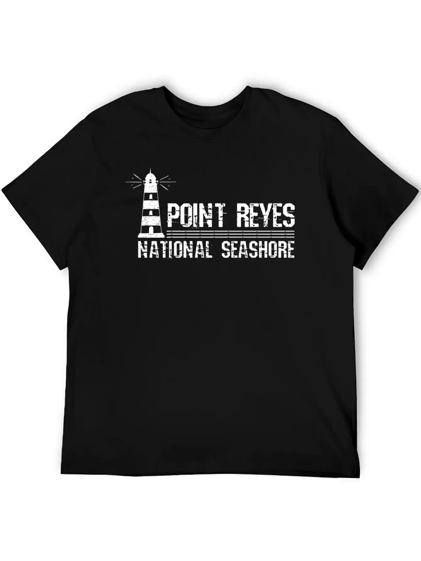 Lighthouse Point Reyes National Seashore Unisex Short Sleeve Soft Cotton T-Shirt – Casual Everyday Wear