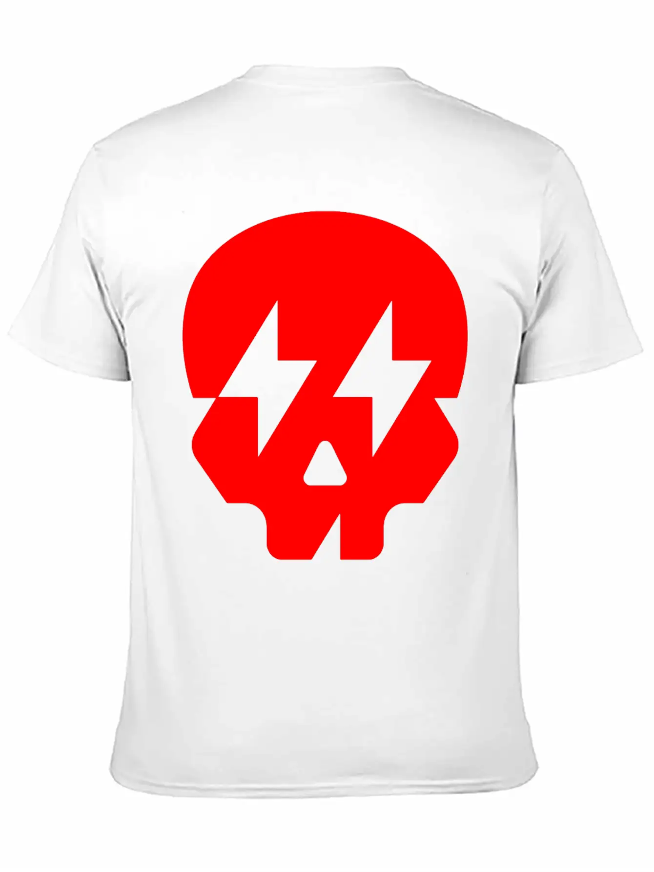 LIghtning Skull Unisex Casual T-Shirt – Clean Design For Daily Comfort