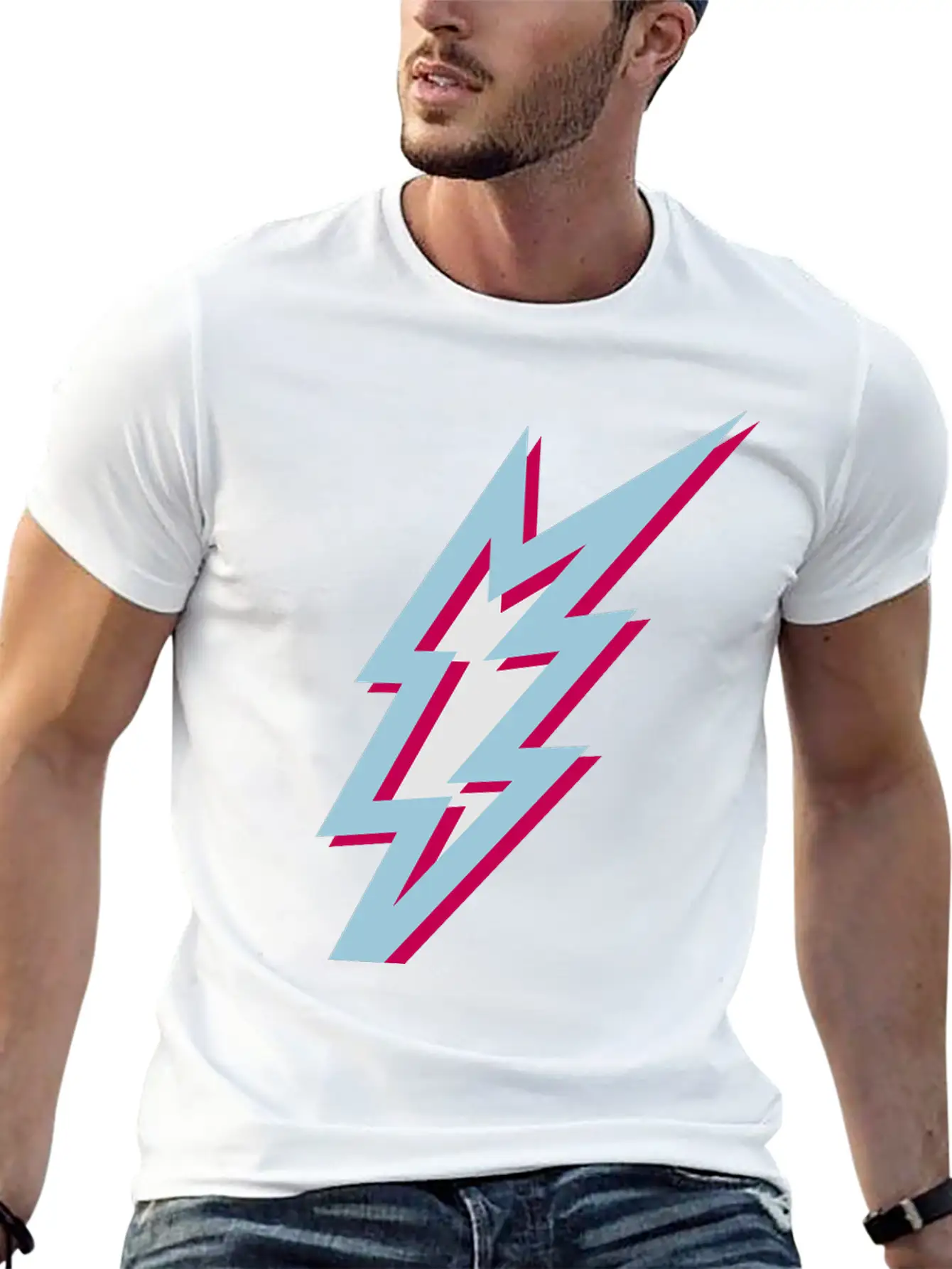 Lightning Unisex Short Sleeve Soft Cotton T-Shirt – Casual Everyday Wear