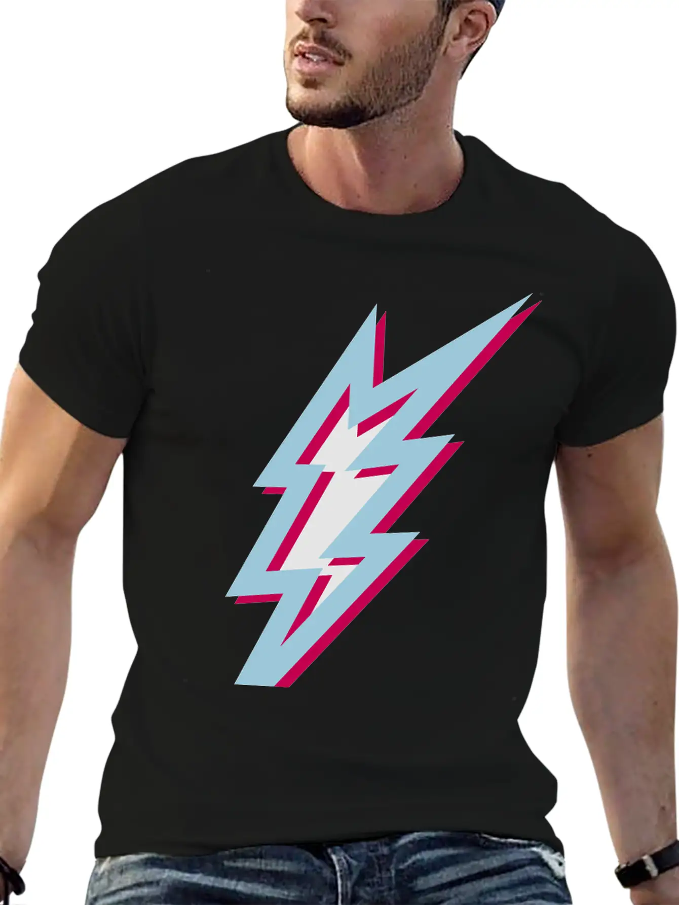 Lightning Unisex Short Sleeve Soft Cotton T-Shirt – Casual Everyday Wear